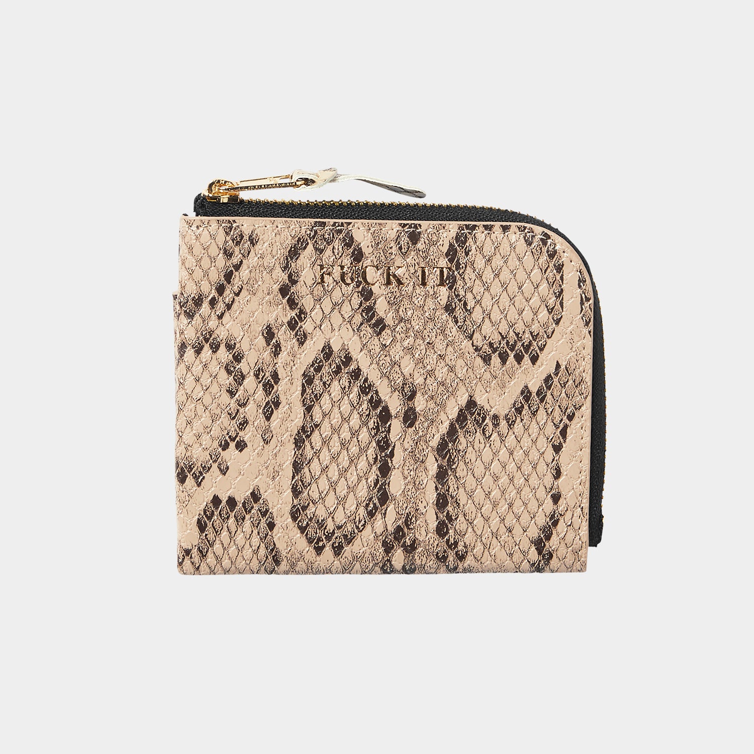 HUF (ハフ) Worldwide JP /OTHERS(その他アクセサリー)/ FUCK IT SNAKESKIN WALLET商品 / BROWN