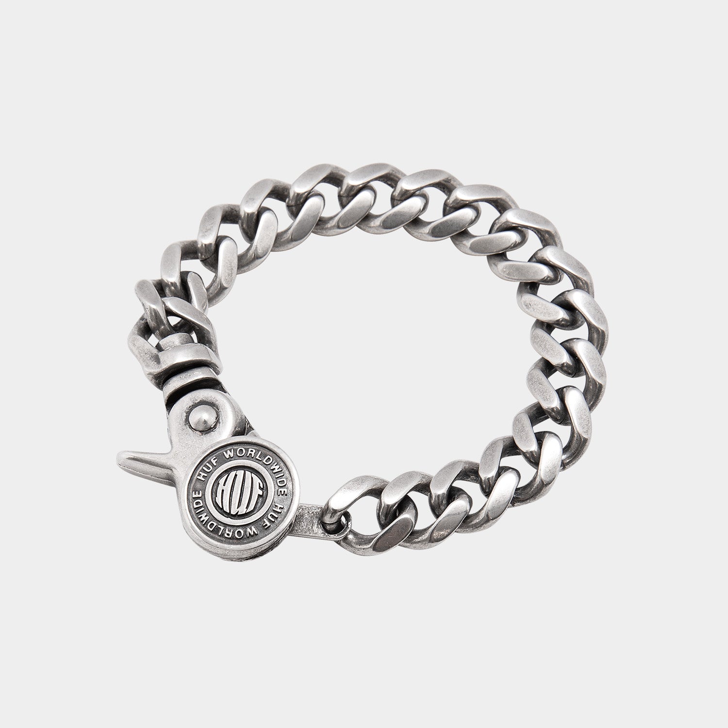 HUF (ハフ) Worldwide JP /JEWELRY(ジュエリー)/ BUTTON UP CLIP BRACELET商品 / SILVER