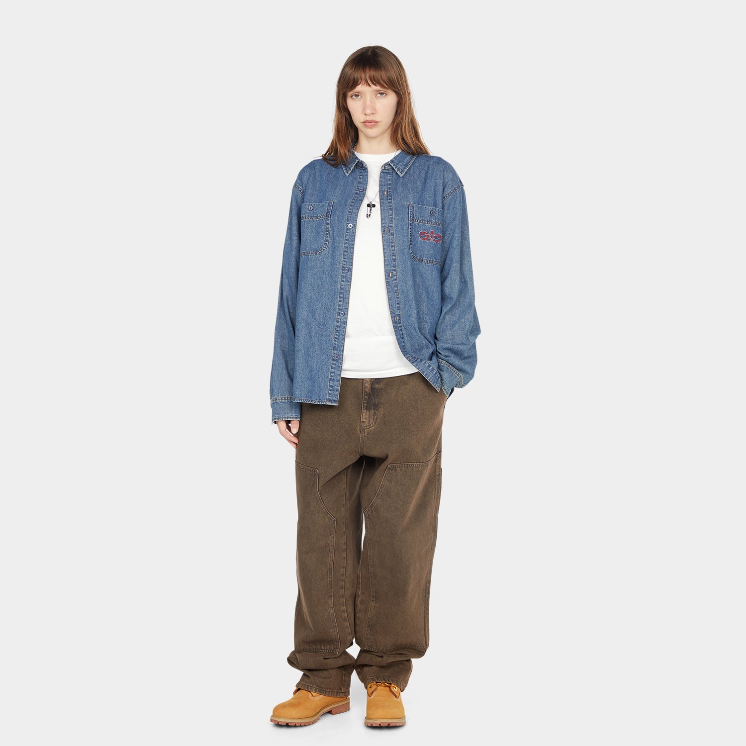 HUF (ハフ) Worldwide JP /TOPS & SHIRTS(トップス&シャツ)/ WORLDWIDE CLOTHIERS DENIM SHIRT商品 / INDIGO