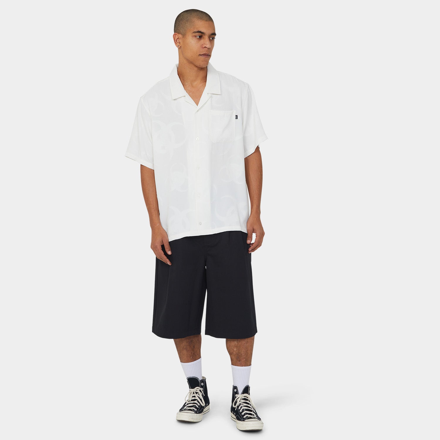 HUF (ハフ) Worldwide JP /TOPS & SHIRTS(トップス&シャツ)/ SECTOR JACQUARD SHIRT商品 / DARK BERRY