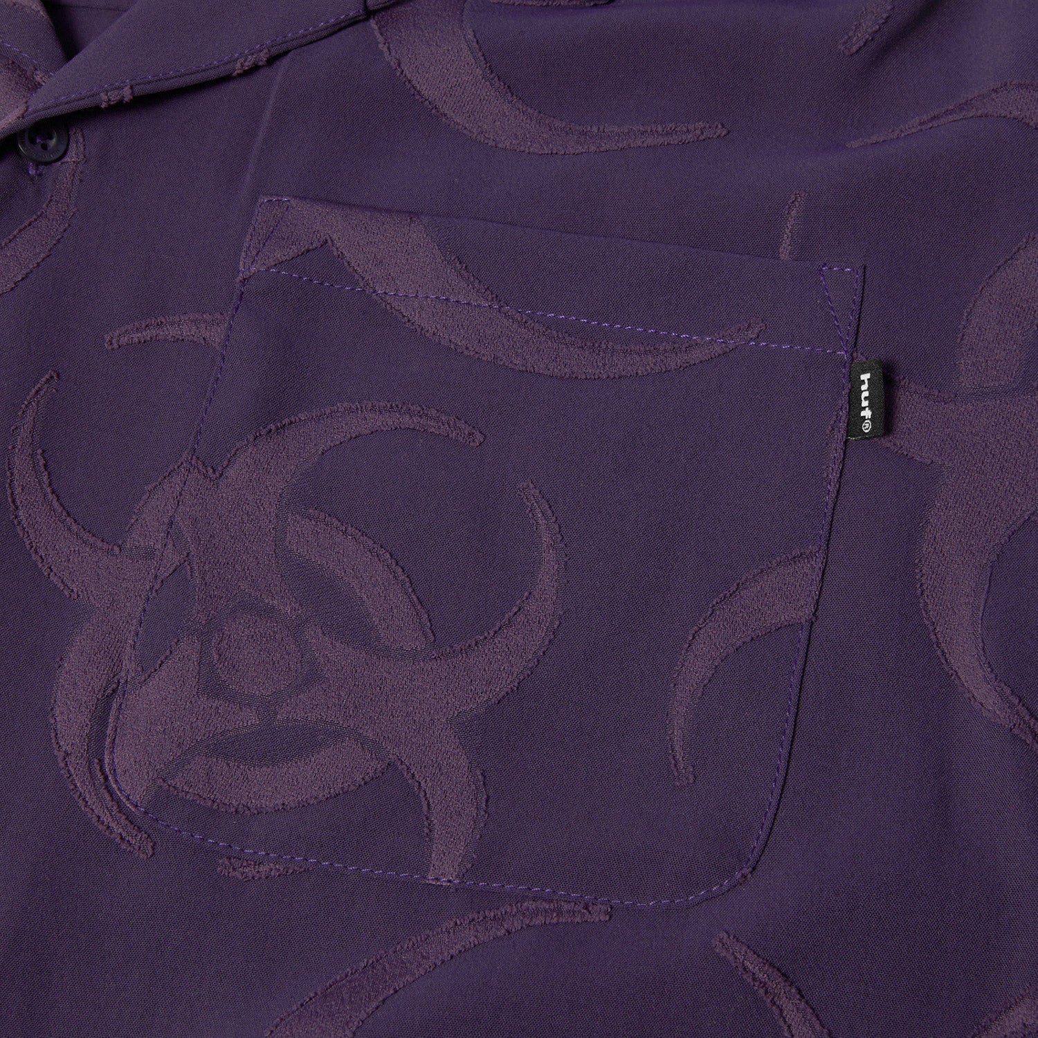 HUF (ハフ) Worldwide JP /TOPS & SHIRTS(トップス&シャツ)/ SECTOR JACQUARD SHIRT商品 / DARK BERRY
