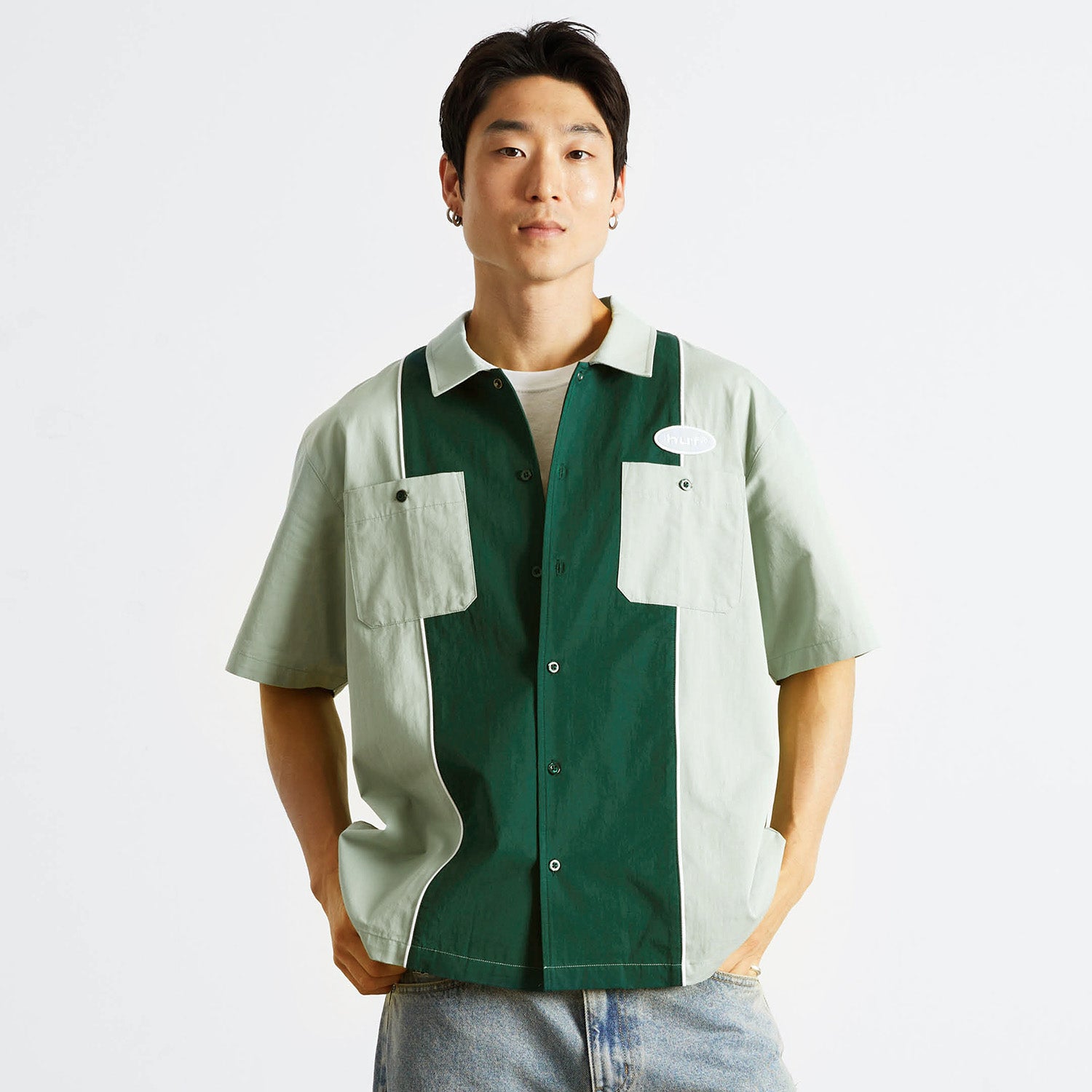 HUF (ハフ) Worldwide JP /TOPS & SHIRTS(トップス&シャツ)/ URETHANE WORK SHIRT商品 / BLACK