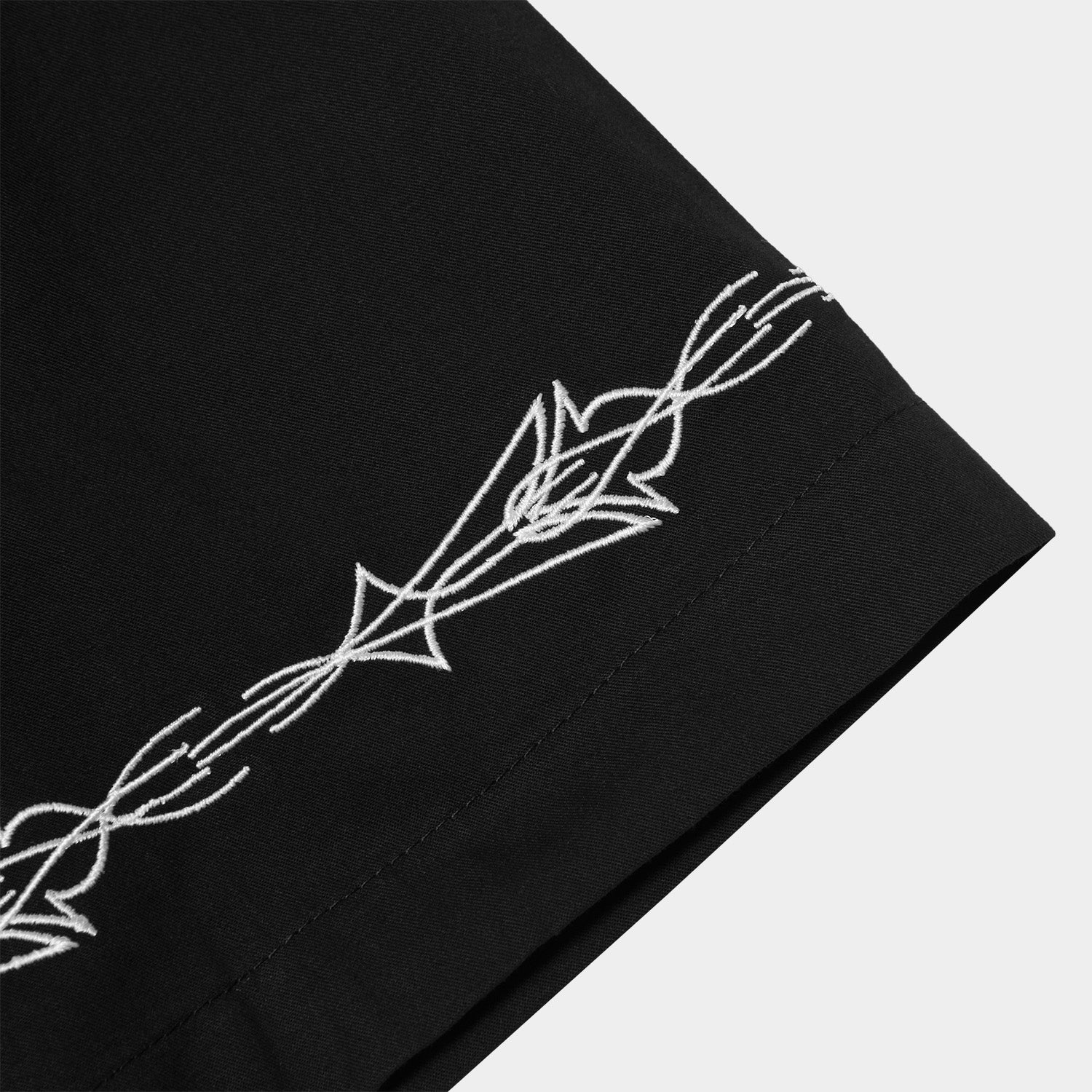 HUF (ハフ) Worldwide JP /TOPS & SHIRTS(トップス&シャツ)/ PINSTRIPE EMBROIDERED RESORT SHIRT商品 / AVOCADO