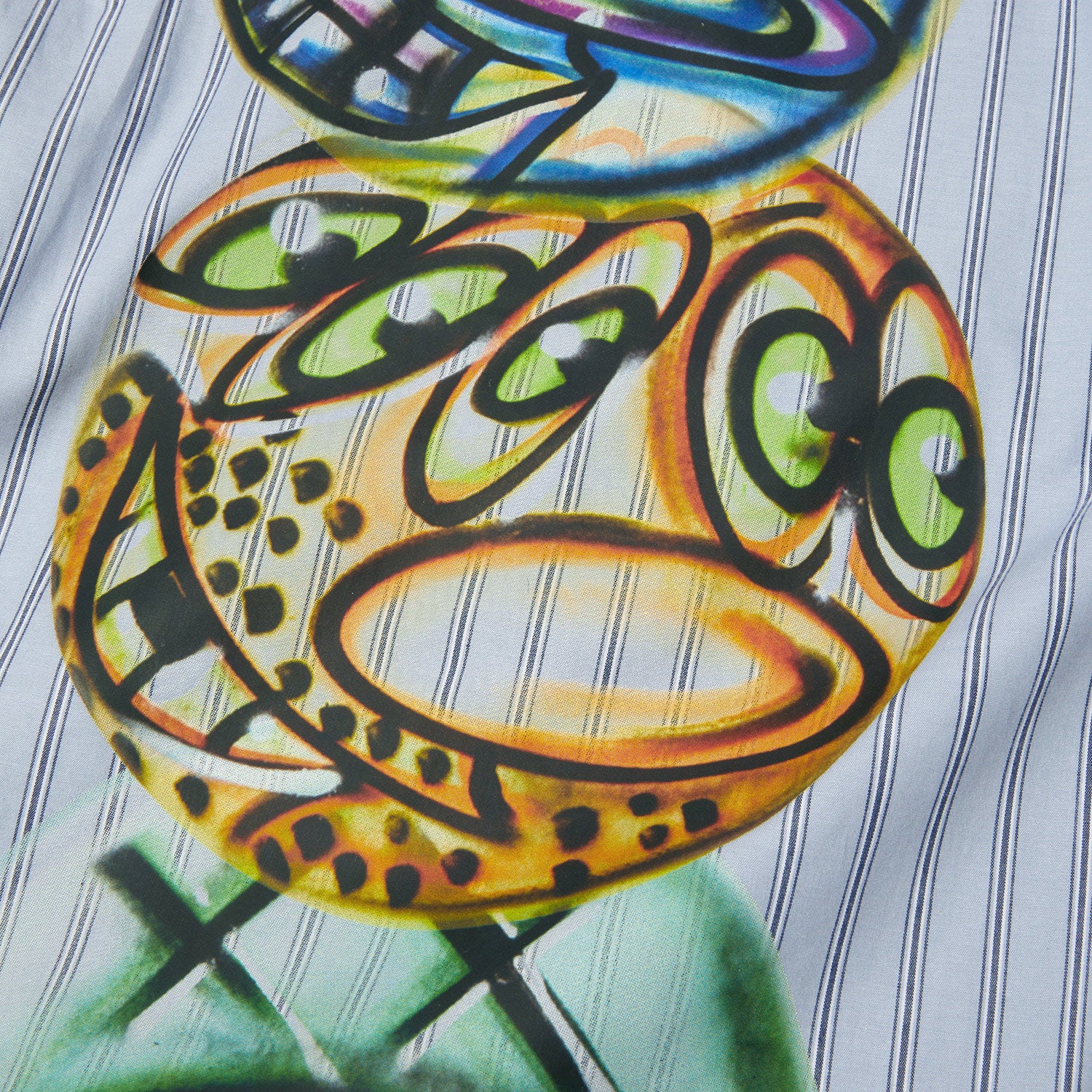 HUF (ハフ) Worldwide JP /TOPS & SHIRTS(トップス&シャツ)/ KENNY SCHARF TELEVISION STRIPE SHIRT商品 / MULTI