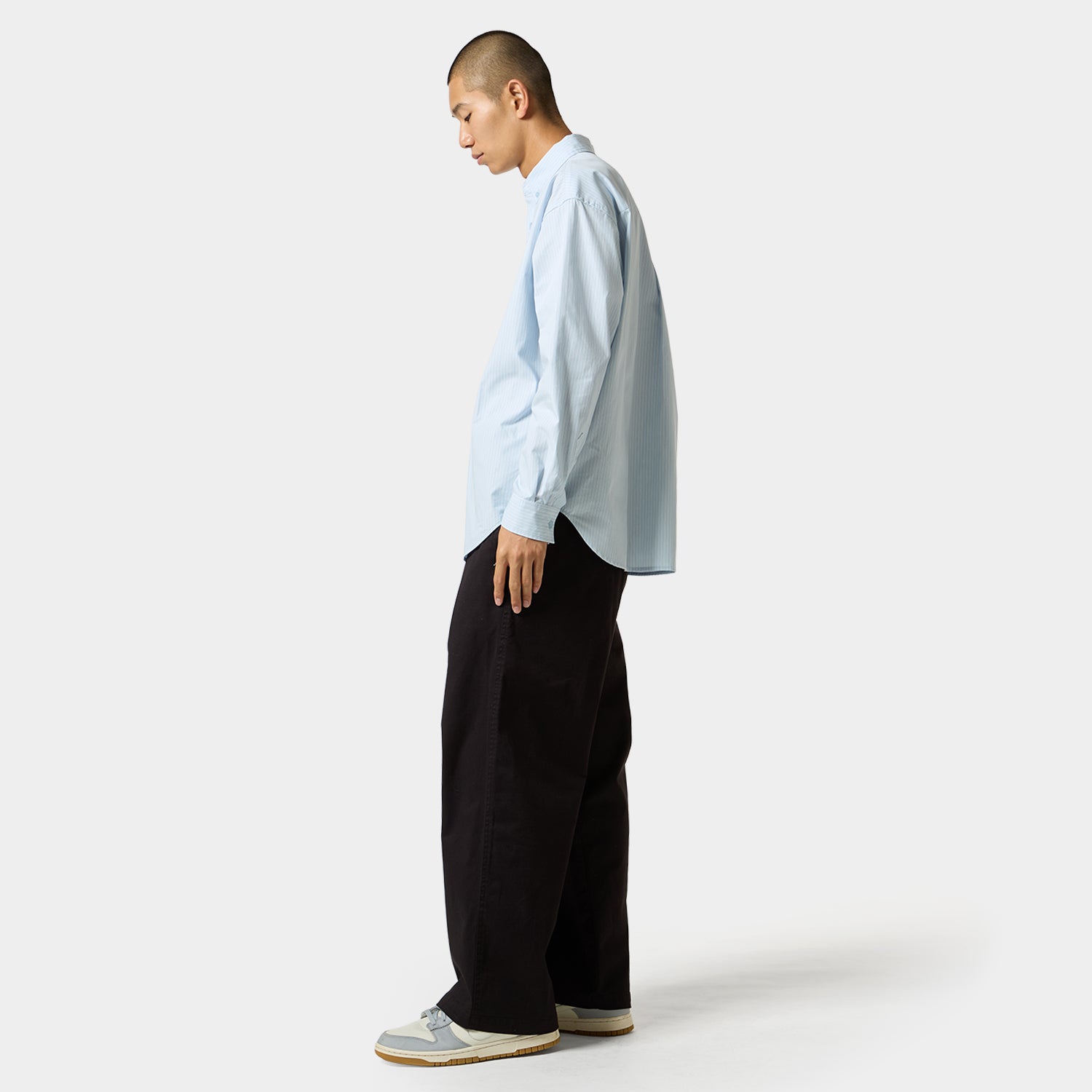 HUF (ハフ) Worldwide JP /TOPS & SHIRTS(トップス&シャツ)/ MEGABLAST STRIPE LS SHIRT商品 / BLUE STRIPE