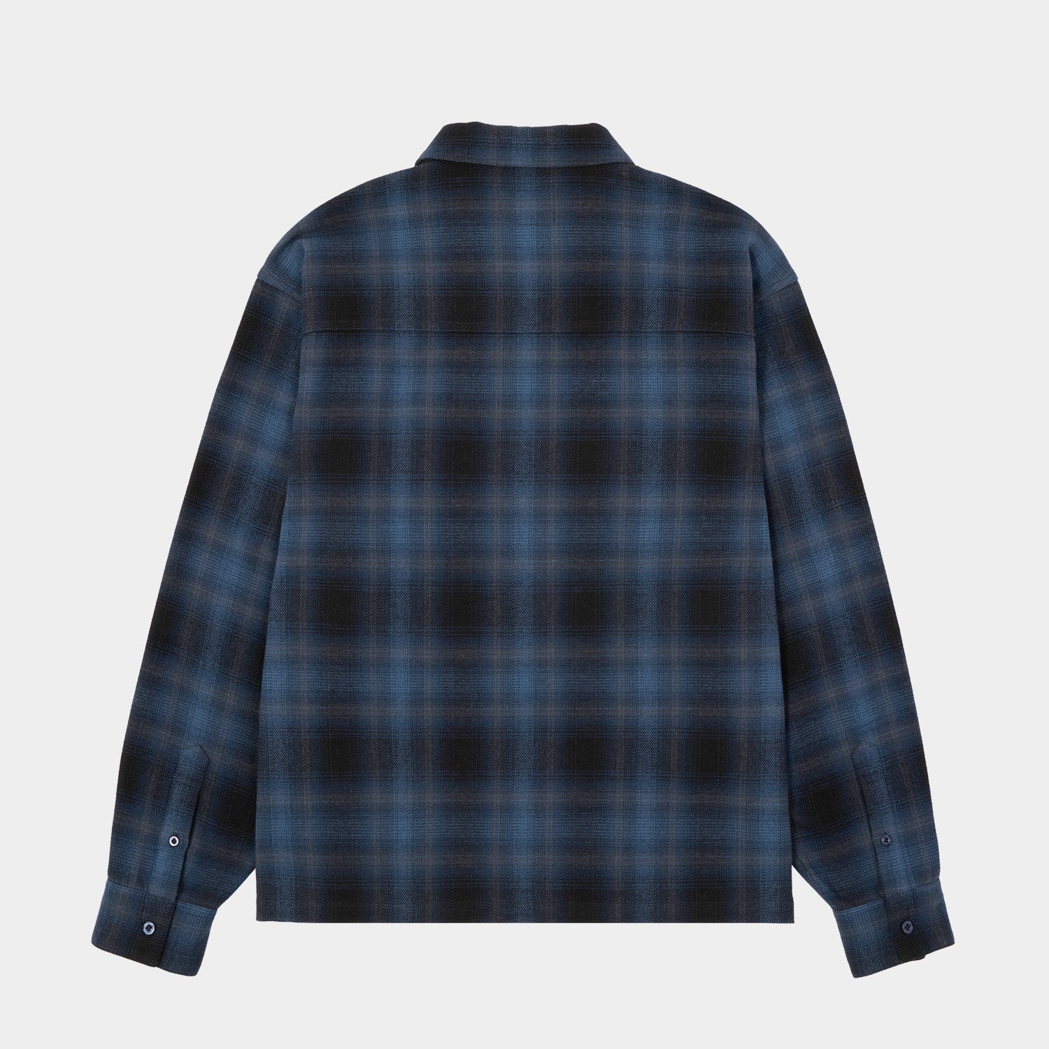 HUF (ハフ) Worldwide JP /TOPS & SHIRTS(トップス&シャツ)/ 89 OUTLINE PLAID ZIP SHIRT商品 / BLACK