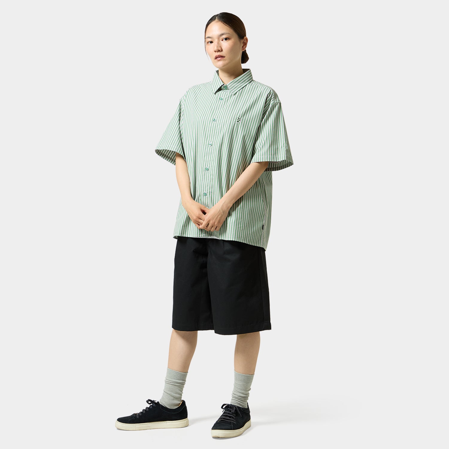HUF (ハフ) Worldwide JP /TOPS & SHIRTS(トップス&シャツ)/ MEGABLAST STRIPE SHIRT商品 / LT BLUE