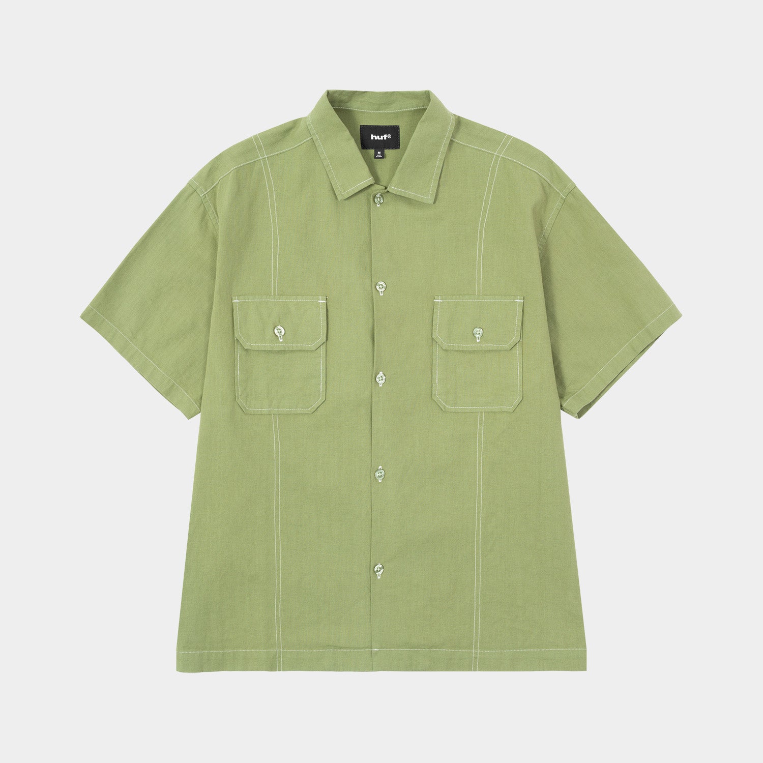 HUF (ハフ) Worldwide JP /TOPS & SHIRTS(トップス&シャツ)/ huf CO-OP CONTRAST DYED SHIRT商品 / BURGUNDY