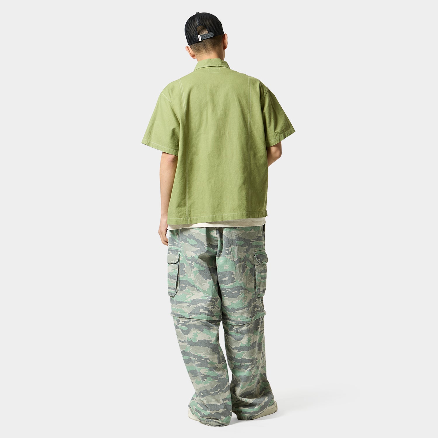 HUF (ハフ) Worldwide JP /TOPS & SHIRTS(トップス&シャツ)/ huf CO-OP CONTRAST DYED SHIRT商品 / BURGUNDY