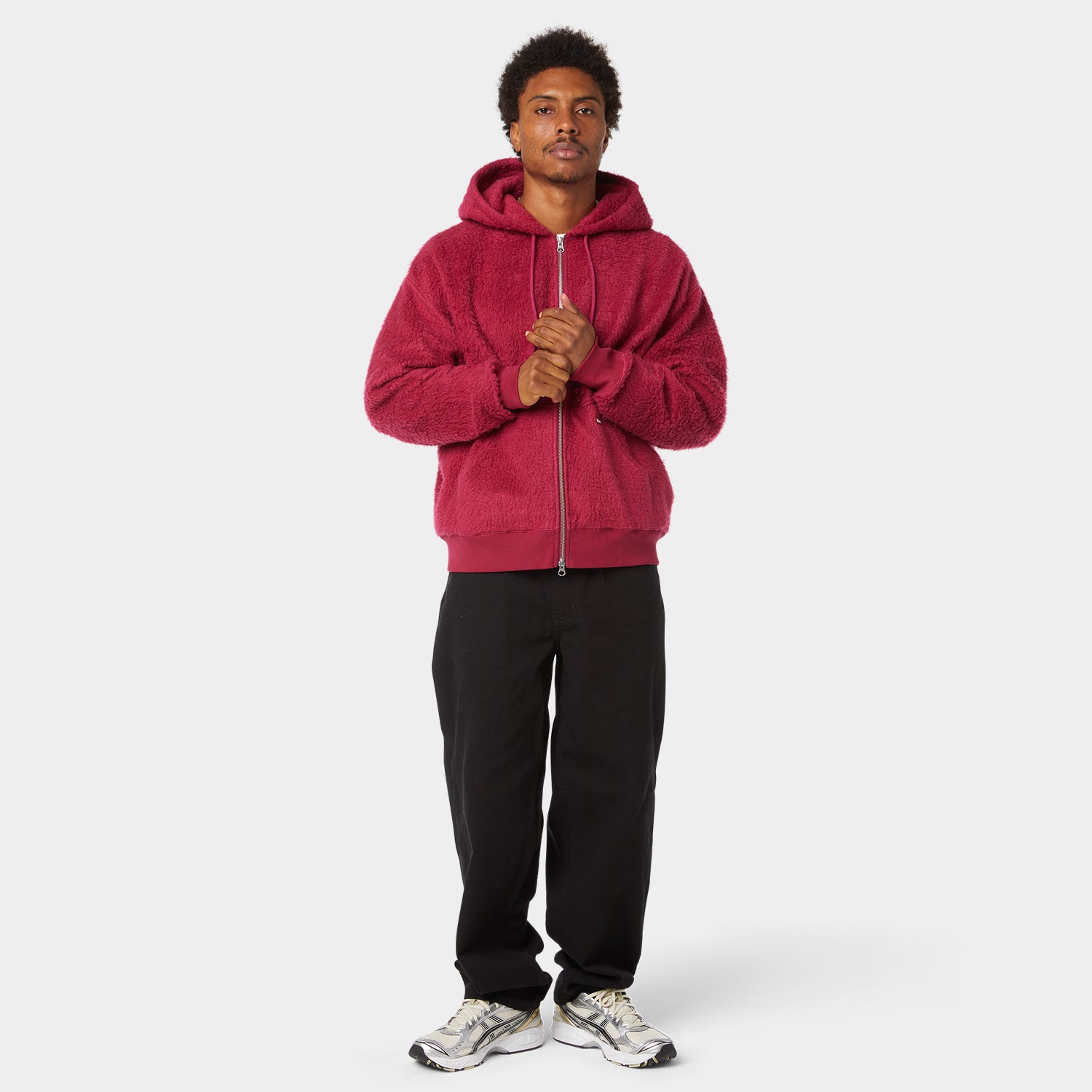 HUF (ハフ) Worldwide JP /HOODIES(パーカー)/ CORSO HEAVYWEIGHT FULL ZIP HOODIE商品 / BERRY