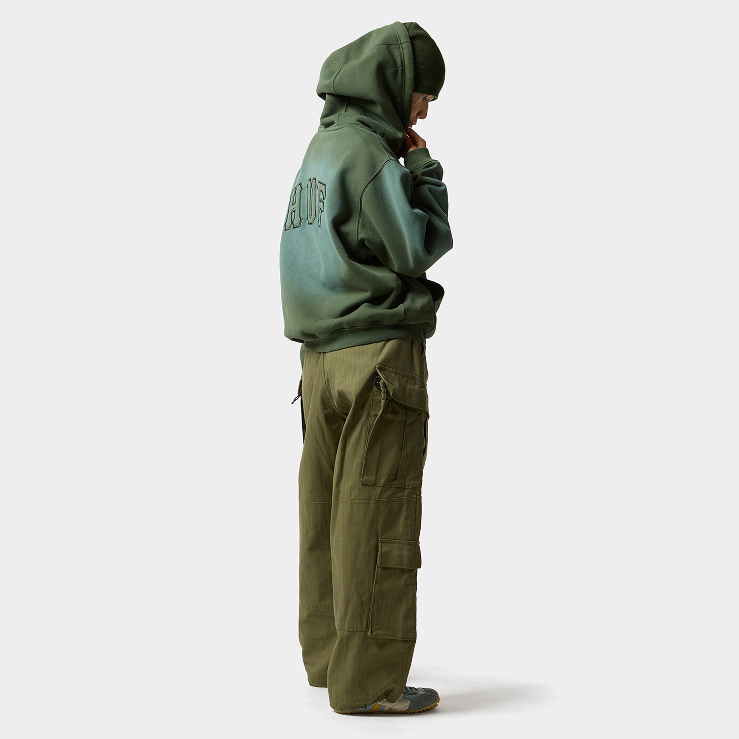 HUF (ハフ) Worldwide JP /HOODIES(パーカー)/ ARCH WIDE FULL ZIP HOODIE商品 / BLACK