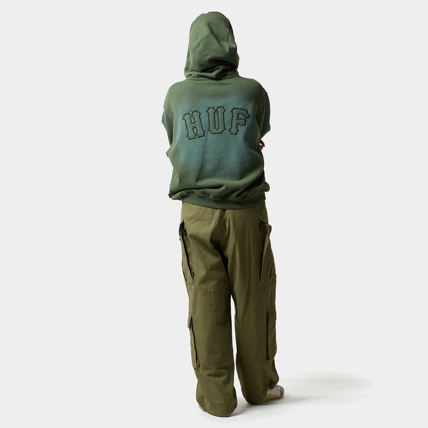 HUF (ハフ) Worldwide JP /HOODIES(パーカー)/ ARCH WIDE FULL ZIP HOODIE商品 / BLACK
