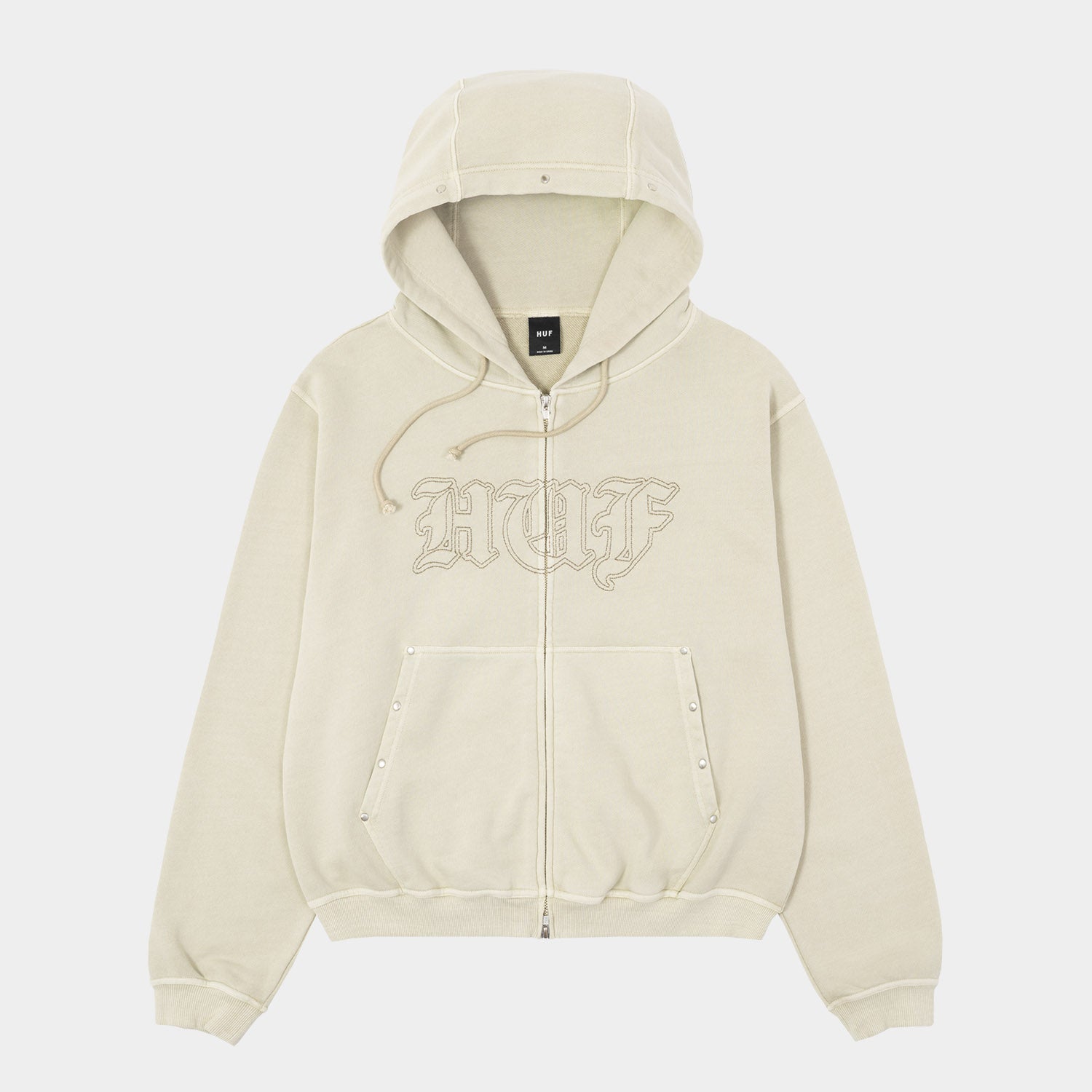HUF (ハフ) Worldwide JP /HOODIES(パーカー)/ STUDDED FULL ZIP HOODIE商品 / BLACK