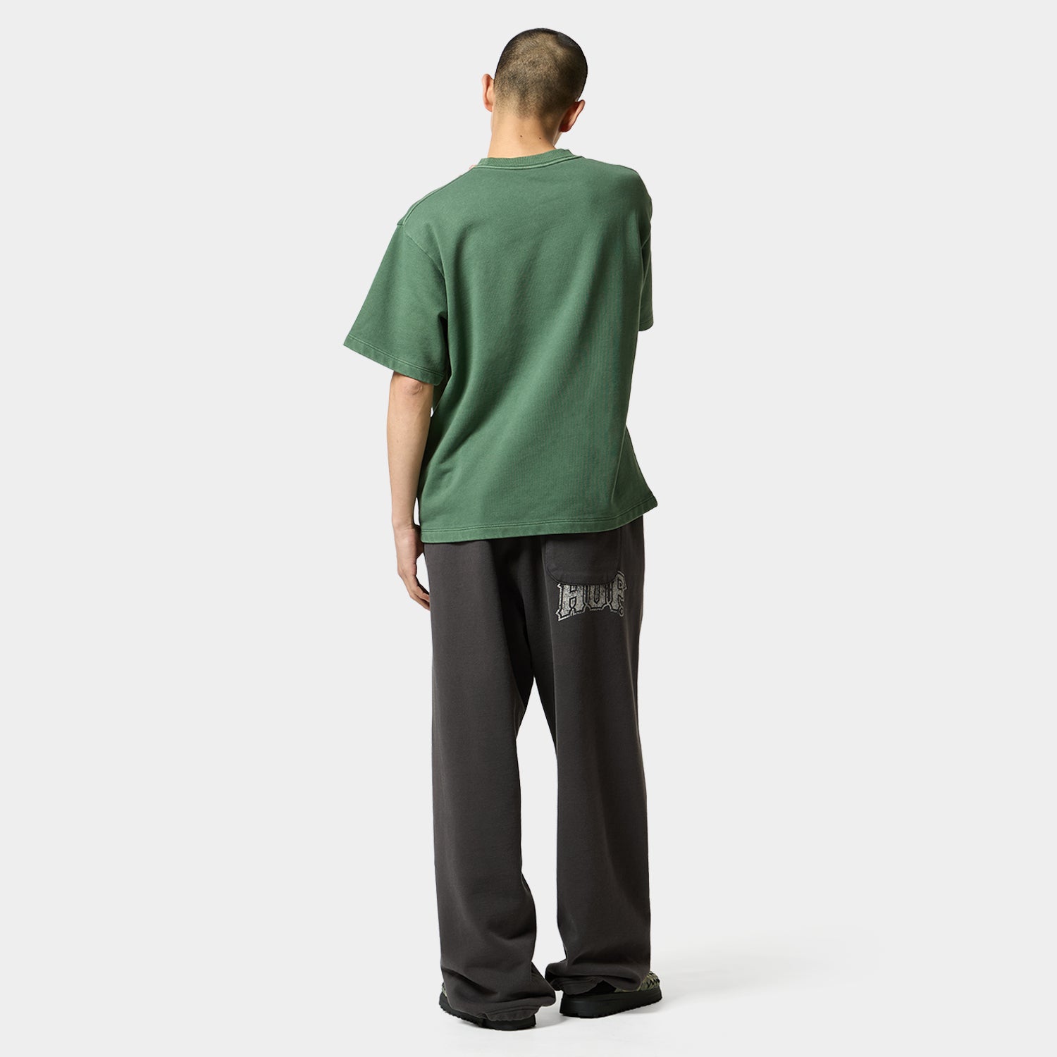 HUF (ハフ) Worldwide JP /TOPS & SHIRTS(トップス&シャツ)/ huf eightynine WASHED FLEECE TEE商品 / COFFEE