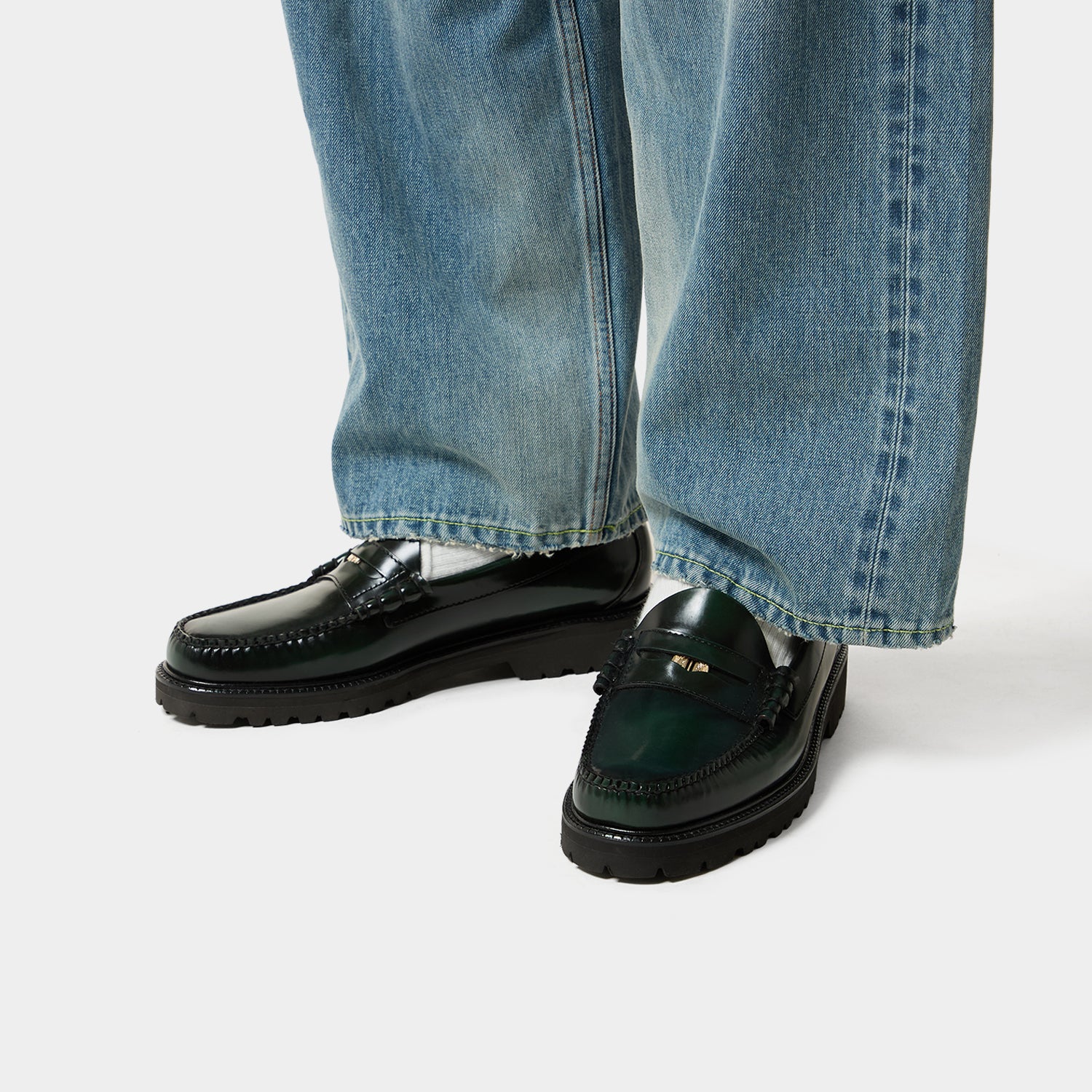 HUF (ハフ) Worldwide JP /FOOTWEAR(スニーカー)/ HUF X G.H.BASS LARSON PENNY商品 / BLACK