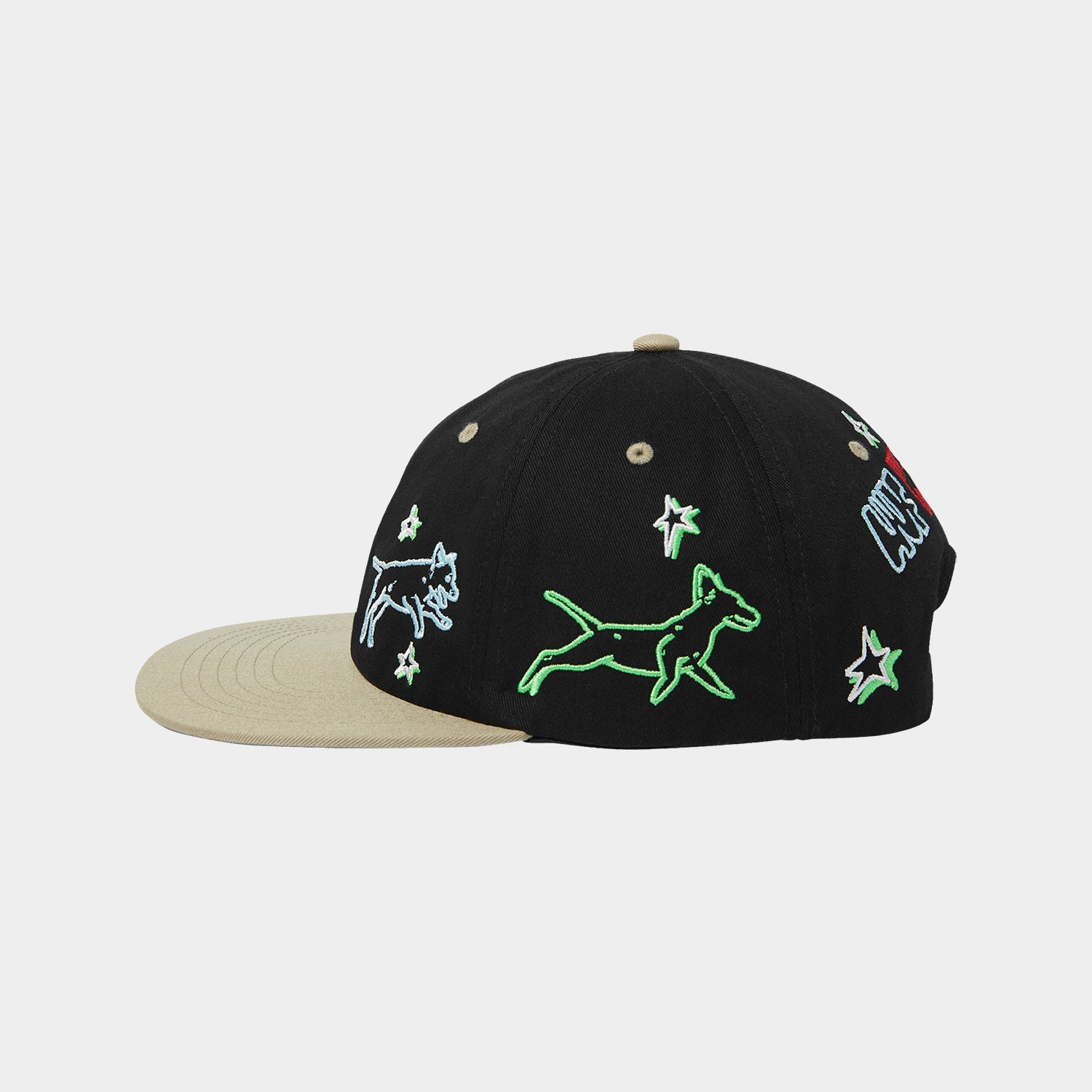 HUF (ハフ) Worldwide JP /HATS & BEANIES(ハット&ビーニー)/ FETCH 6 PANEL SNAPBACK商品 / BLACK