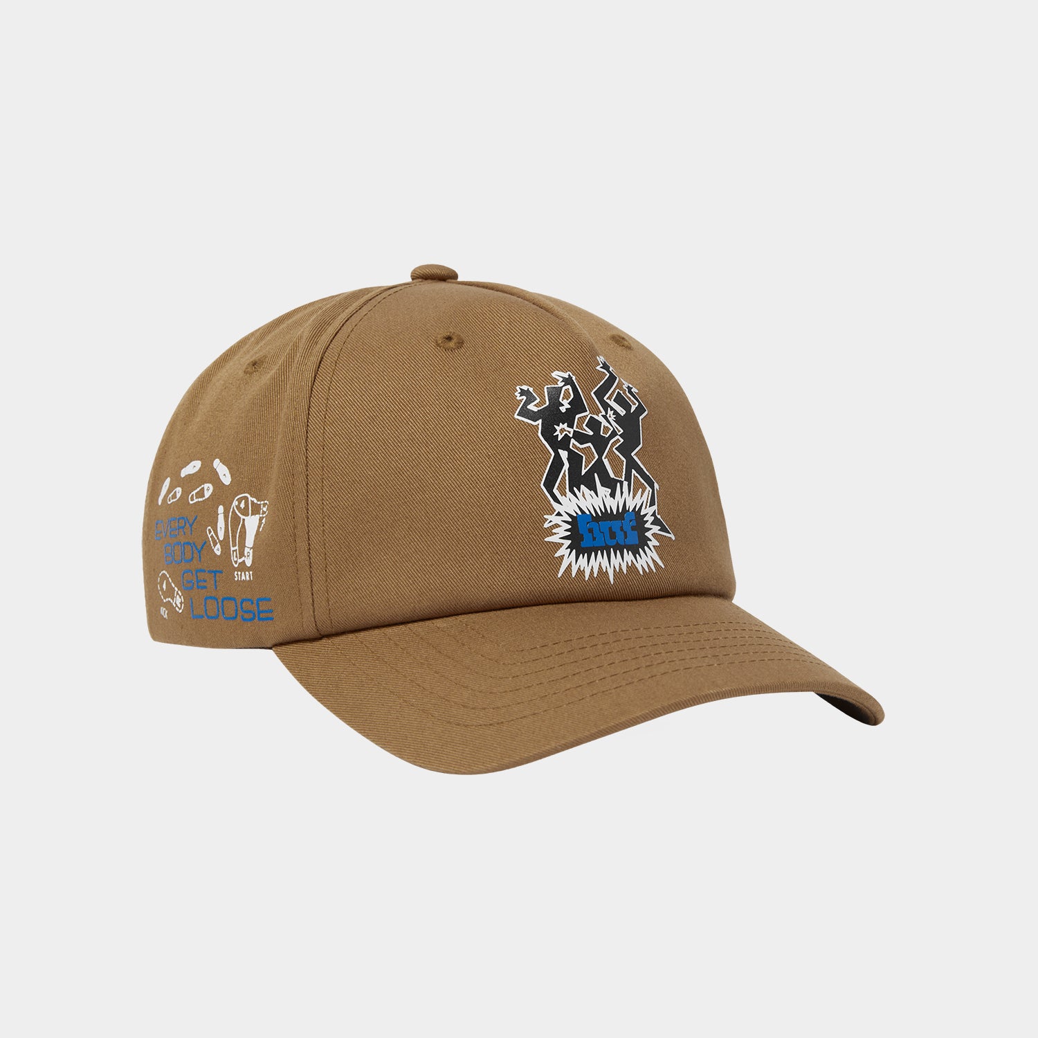 HUF (ハフ) Worldwide JP /HATS & BEANIES(ハット&ビーニー)/ EVERYBODY GET LOOSE SNAPBACK商品 / BLACK
