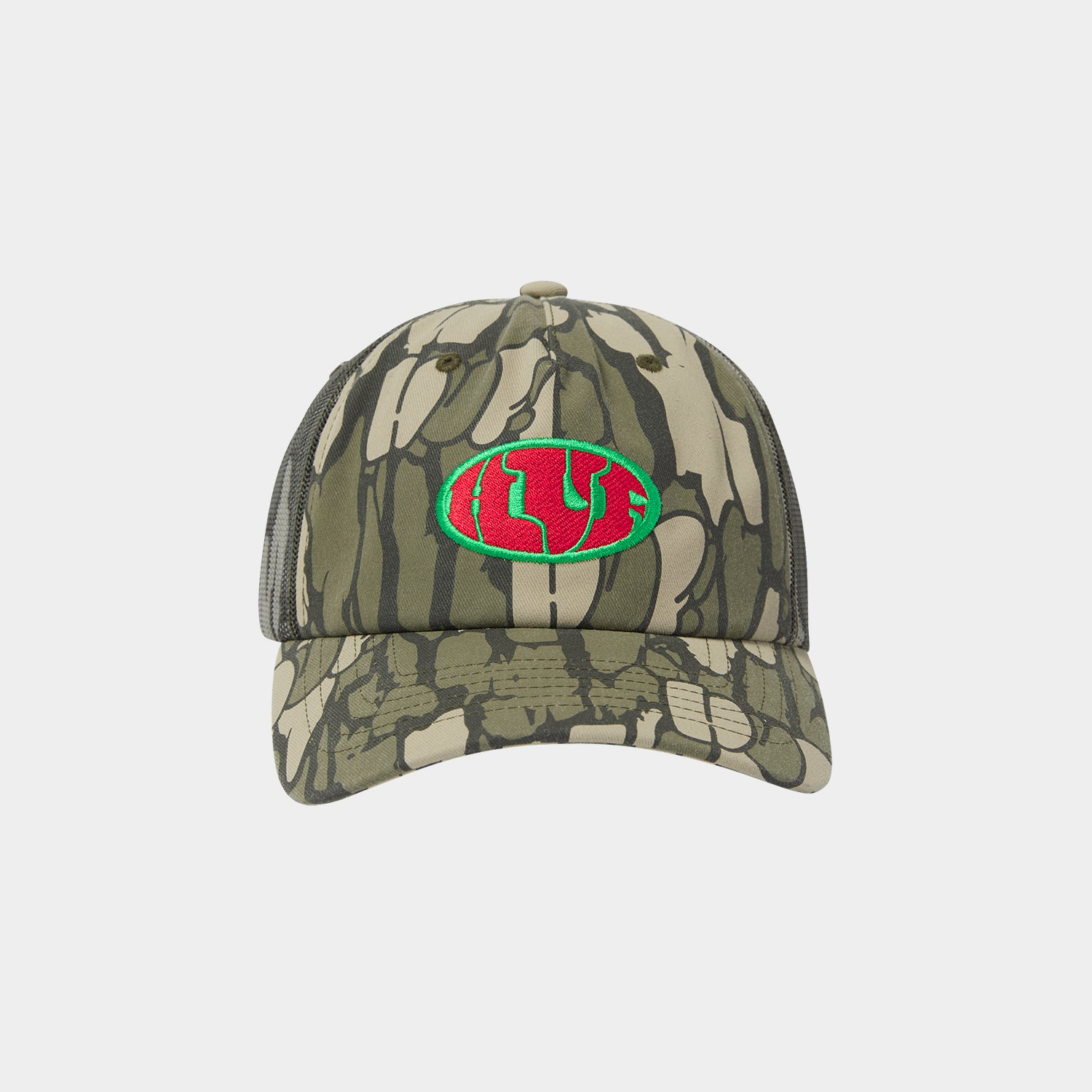 HUF (ハフ) Worldwide JP /HATS & BEANIES(ハット&ビーニー)/ WARPED CAMO TRUCKER HAT商品 / MUTED CAMO