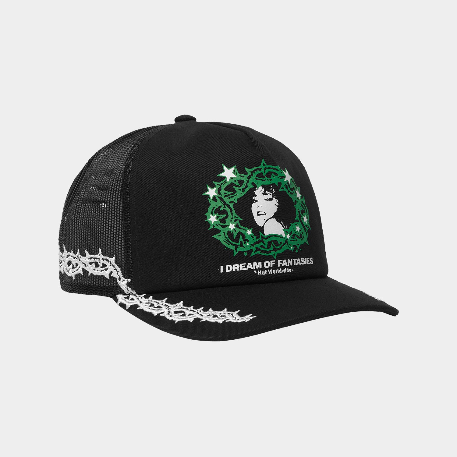 HUF (ハフ) Worldwide JP /HATS & BEANIES(ハット&ビーニー)/ FANTASIES TRUCKER HAT商品 / BLACK