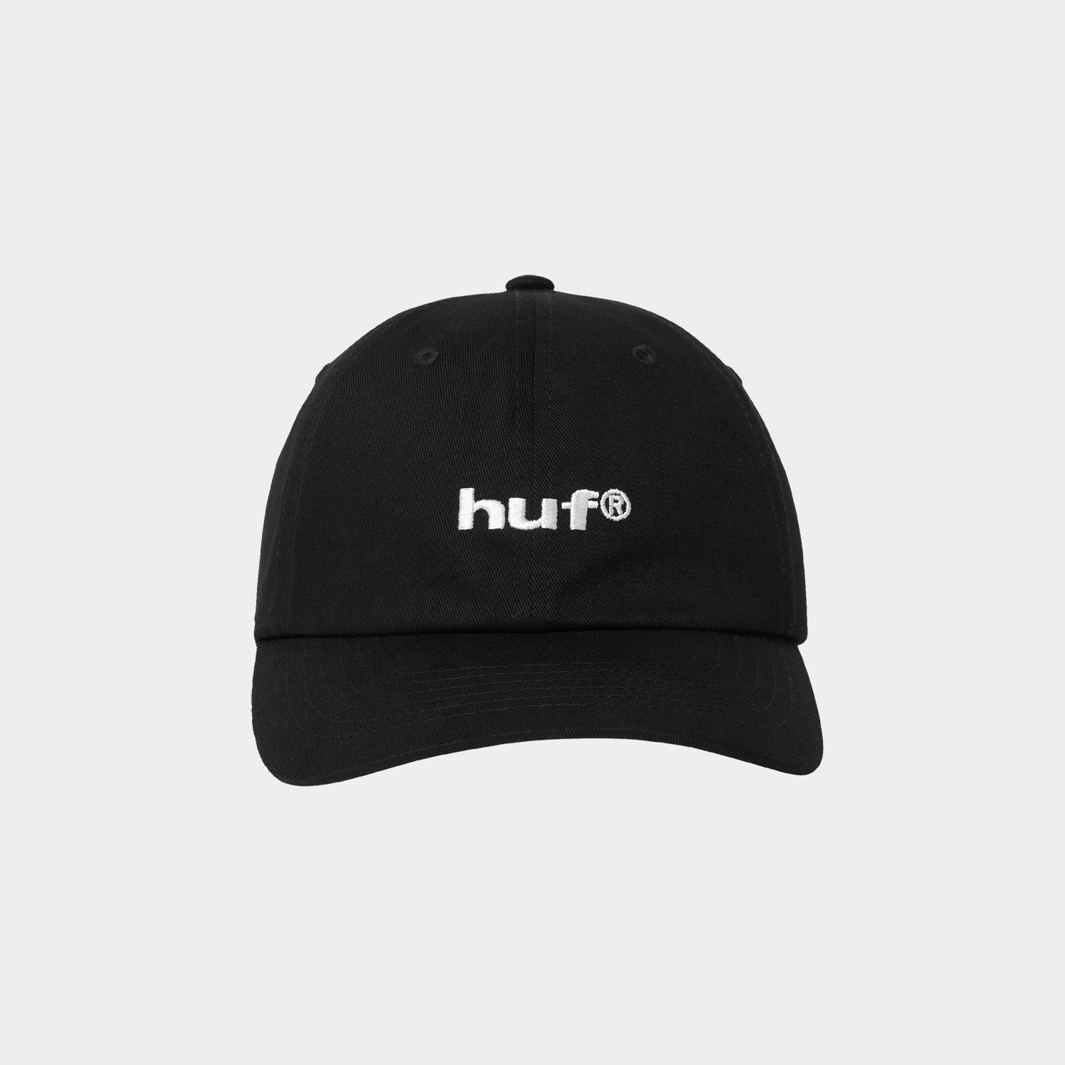 HUF (ハフ) Worldwide JP /HATS & BEANIES(ハット&ビーニー)/ 89 EMBROIDERED 6 PANEL CV HAT商品 / BLACK/WHITE