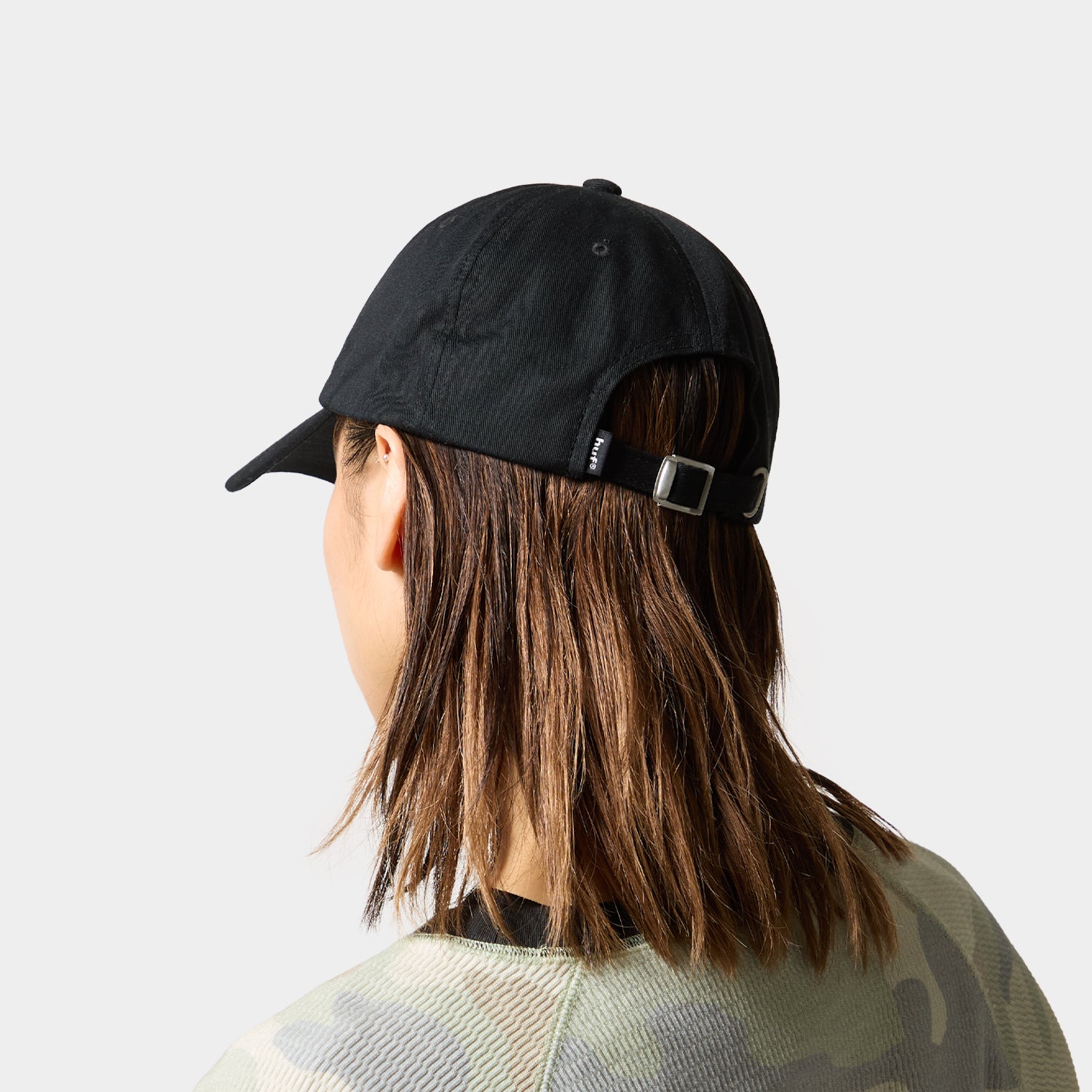 HUF (ハフ) Worldwide JP /HATS & BEANIES(ハット&ビーニー)/ 89 EMBROIDERED 6 PANEL CV HAT商品 / BLACK/WHITE