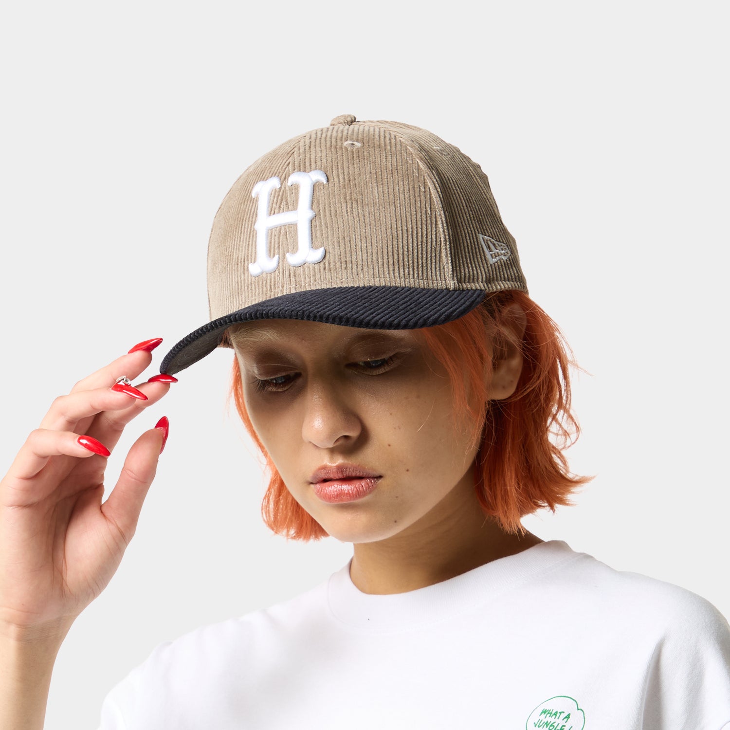HUF (ハフ) Worldwide JP /HATS & BEANIES(ハット&ビーニー)/ NEW ERA® CLASSIC H CORDUROY HAT商品 / DK GREEN