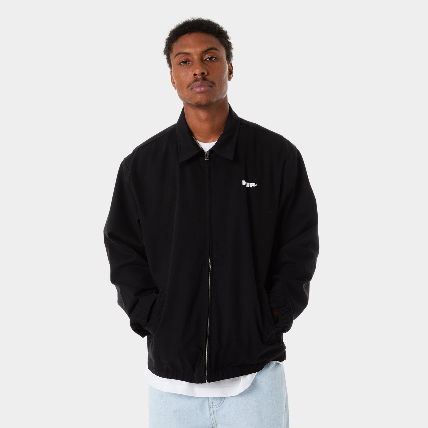 HUF (ハフ) Worldwide JP /JACKETS(ジャケット)/ HUF X STAX JACKET商品 / BLACK