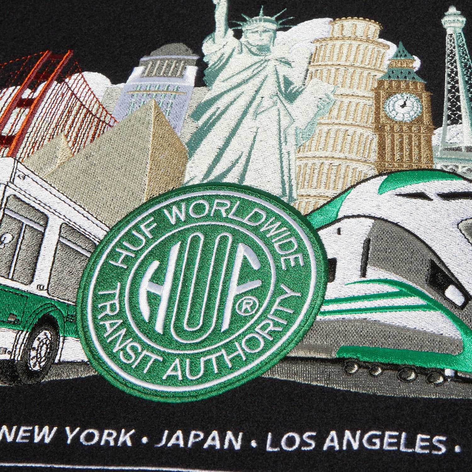 HUF (ハフ) Worldwide JP /JACKETS(ジャケット)/ GLOBAL TRANSIT VARSITY JACKET商品 / NAVY