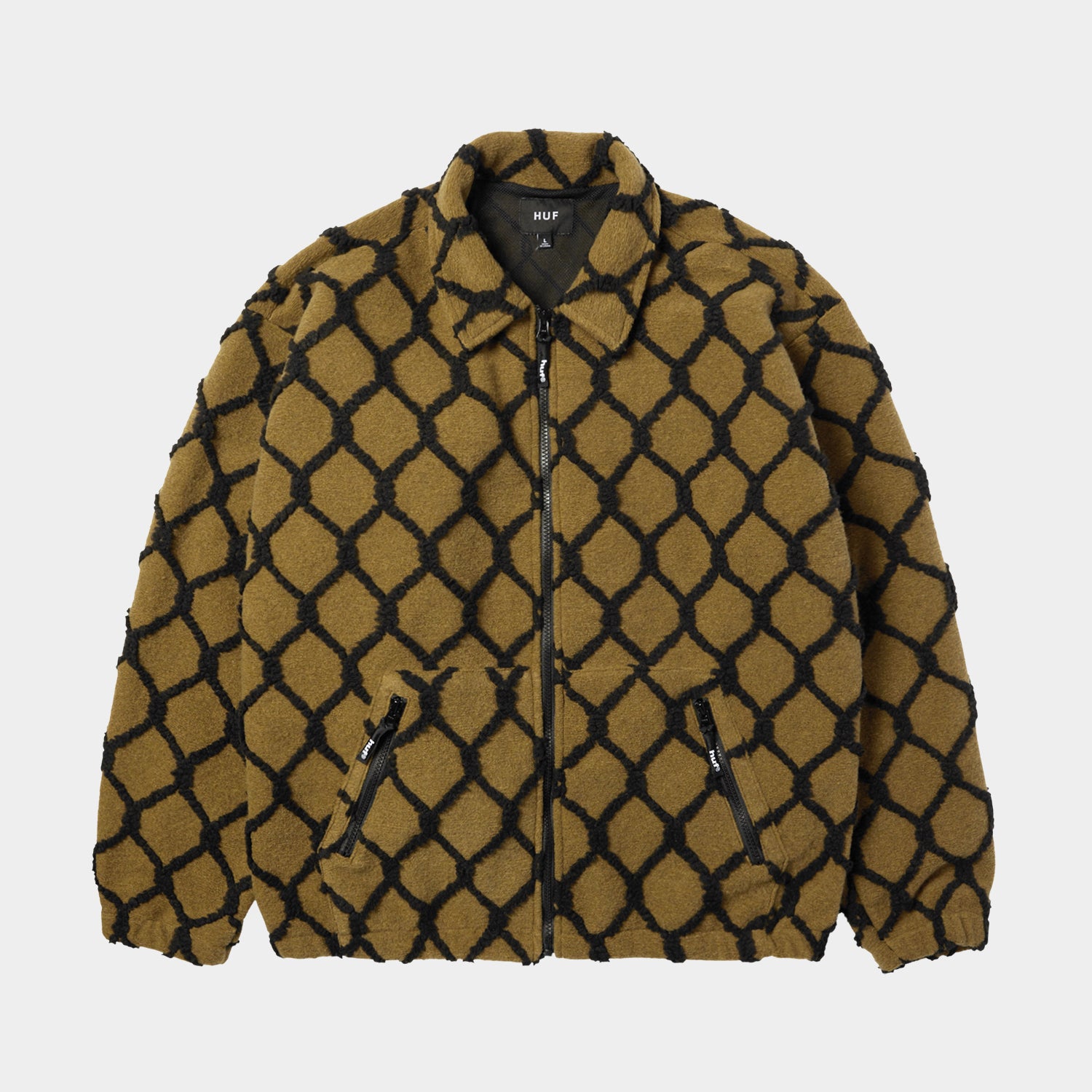 HUF (ハフ) Worldwide JP /JACKETS(ジャケット)/ BREAKTHROUGH HIGH PILE JACKET商品 / MOSS