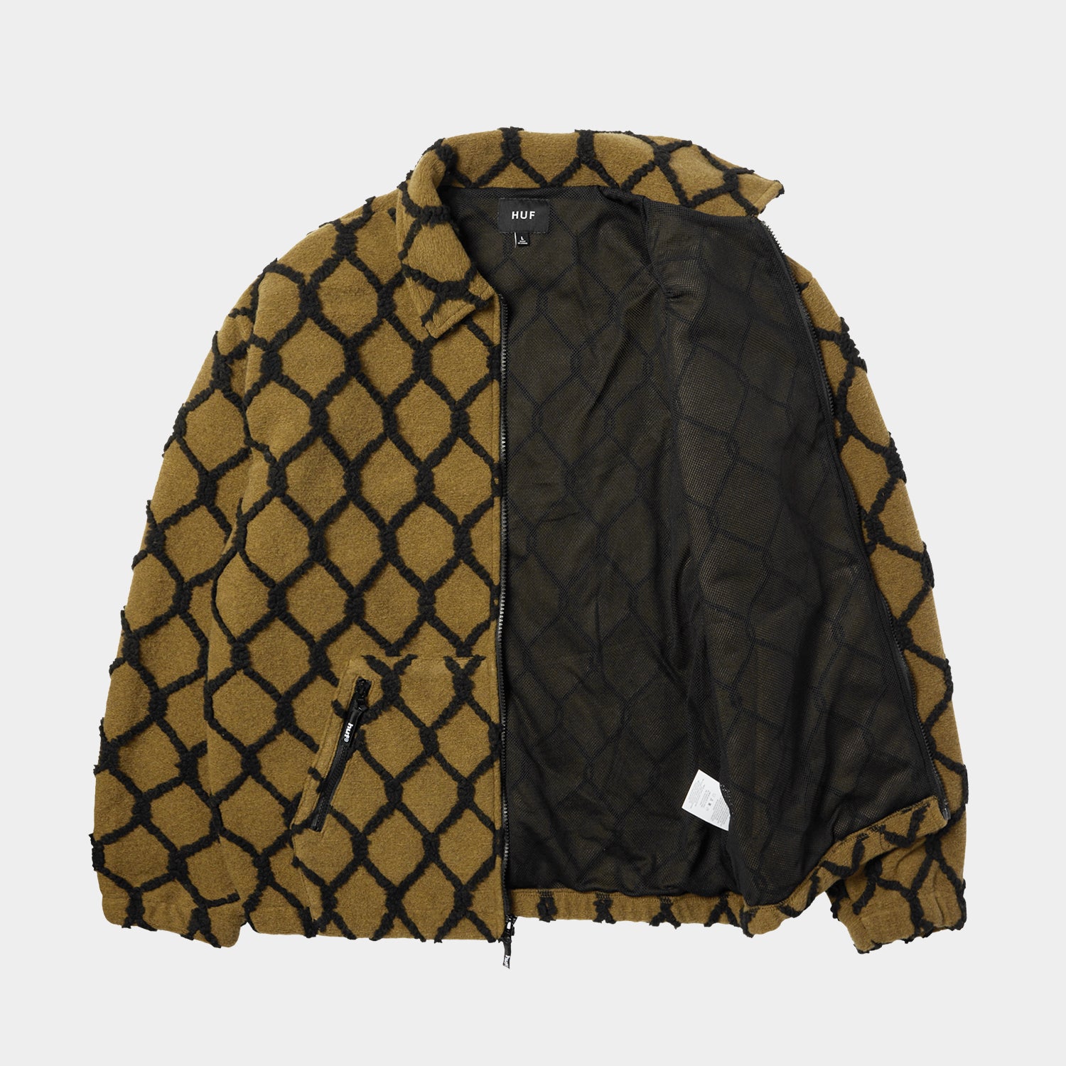 HUF (ハフ) Worldwide JP /JACKETS(ジャケット)/ BREAKTHROUGH HIGH PILE JACKET商品 / MOSS