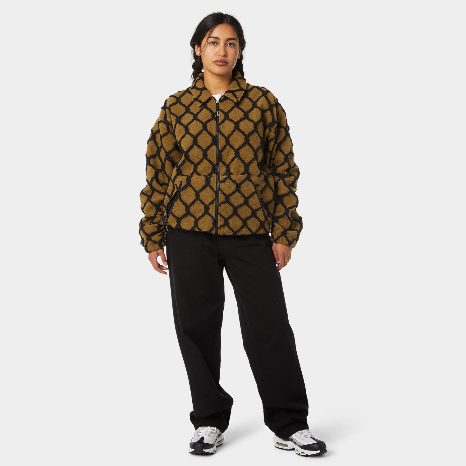 HUF (ハフ) Worldwide JP /JACKETS(ジャケット)/ BREAKTHROUGH HIGH PILE JACKET商品 / MOSS