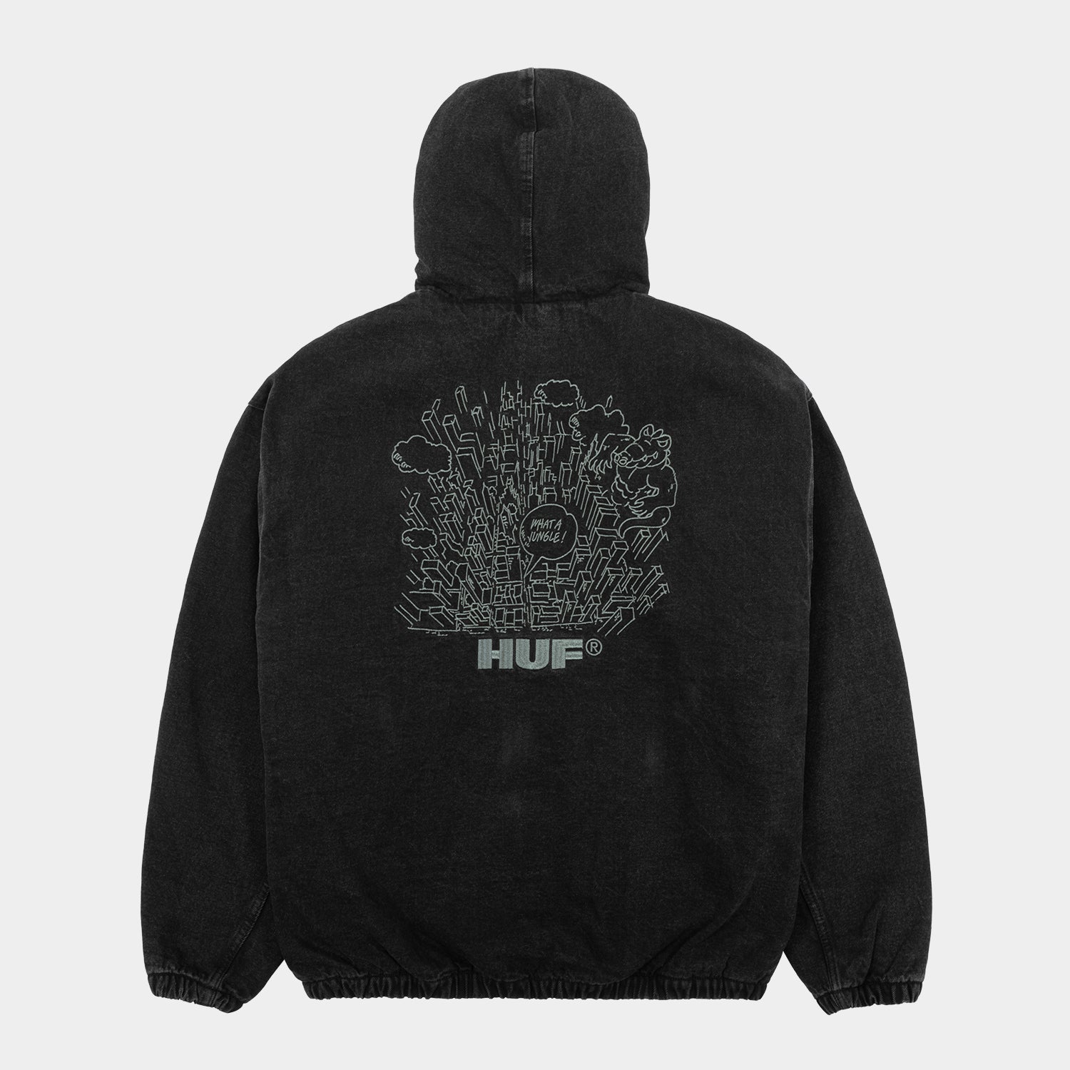 HUF (ハフ) Worldwide JP /JACKETS(ジャケット)/ WHAT A JUNGLE DENIM WORK JACKET商品 / EVERGREEN
