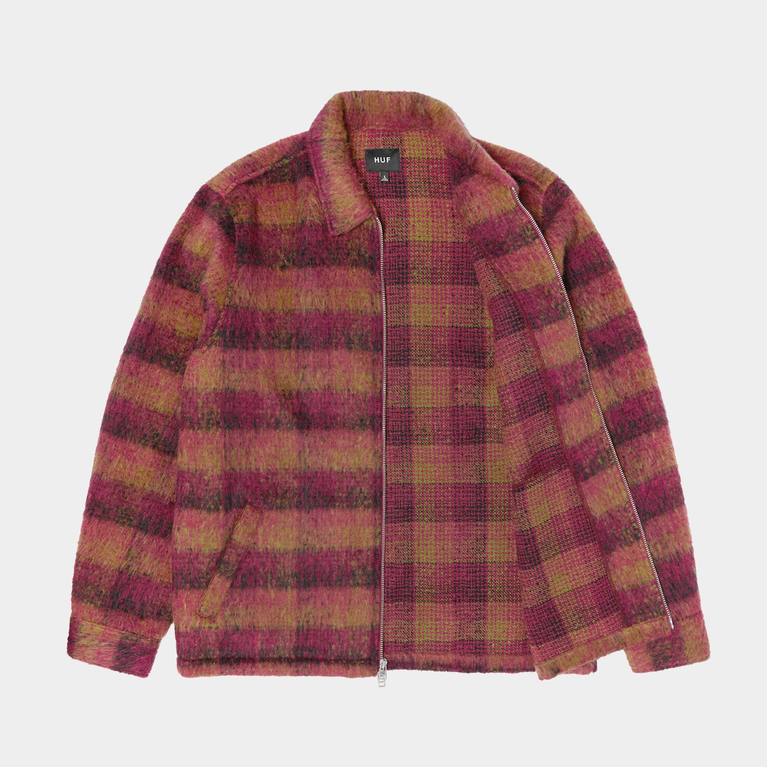 HUF (ハフ) Worldwide JP /()/ MEGABLAST PLAID JACKET商品 / DESERT