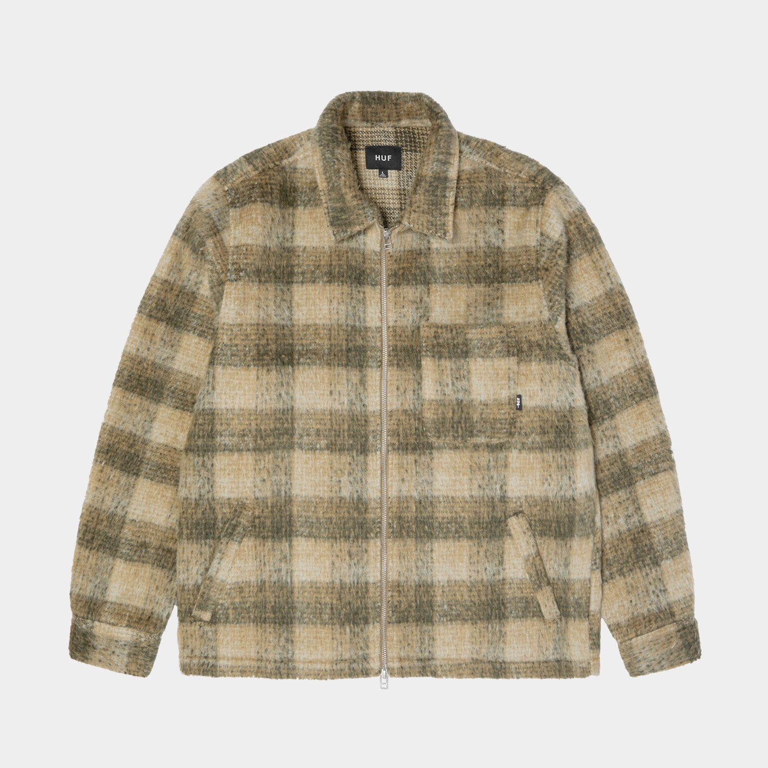 HUF (ハフ) Worldwide JP /()/ MEGABLAST PLAID JACKET商品 / DESERT