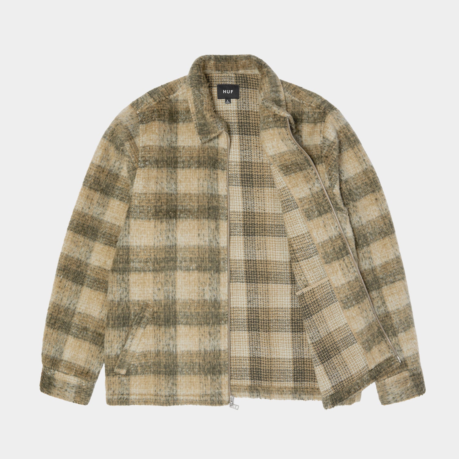 HUF (ハフ) Worldwide JP /()/ MEGABLAST PLAID JACKET商品 / DESERT