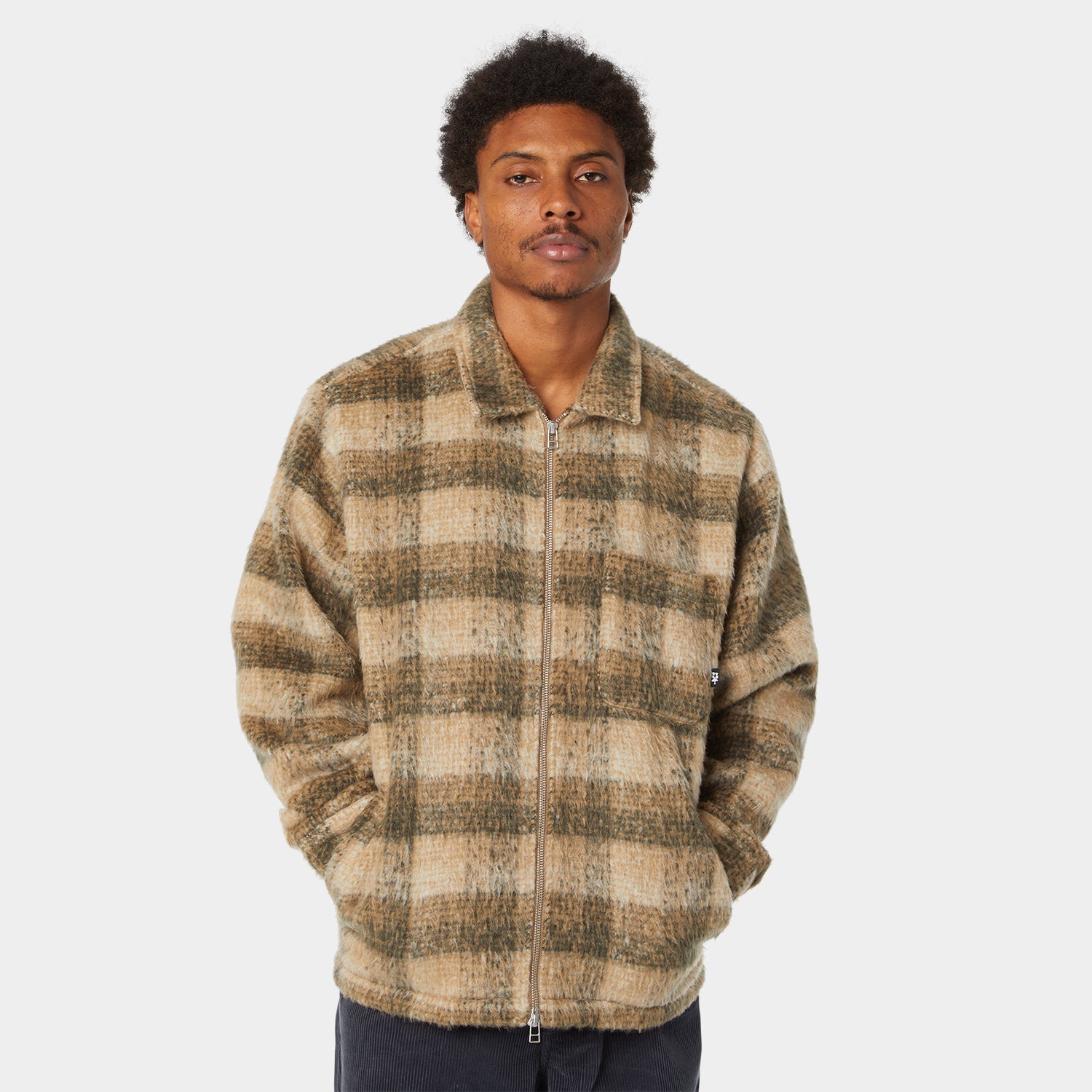 HUF (ハフ) Worldwide JP /()/ MEGABLAST PLAID JACKET商品 / DESERT