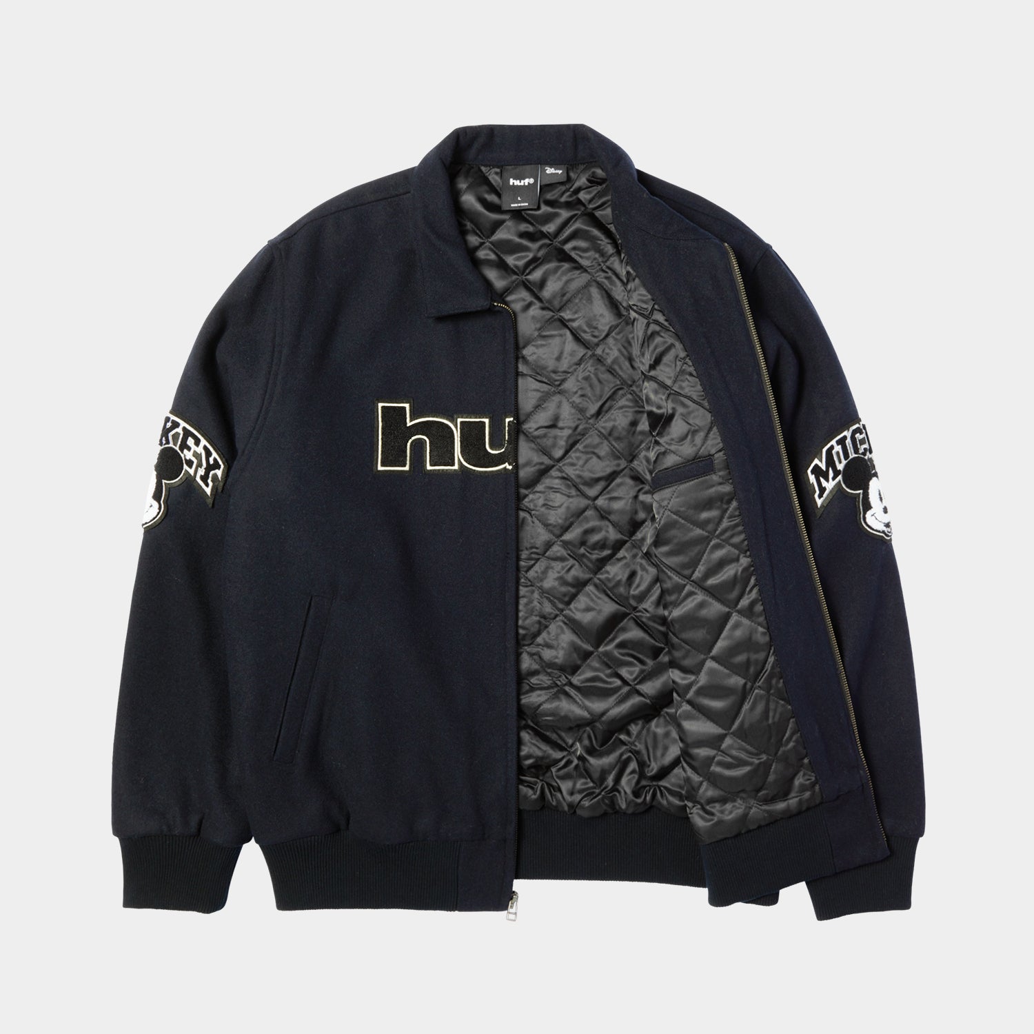 HUF (ハフ) Worldwide JP /JACKETS(ジャケット)/ DISNEY | HUF WORLDWIDE TOUR VARSITY JACKET商品 / NAVY