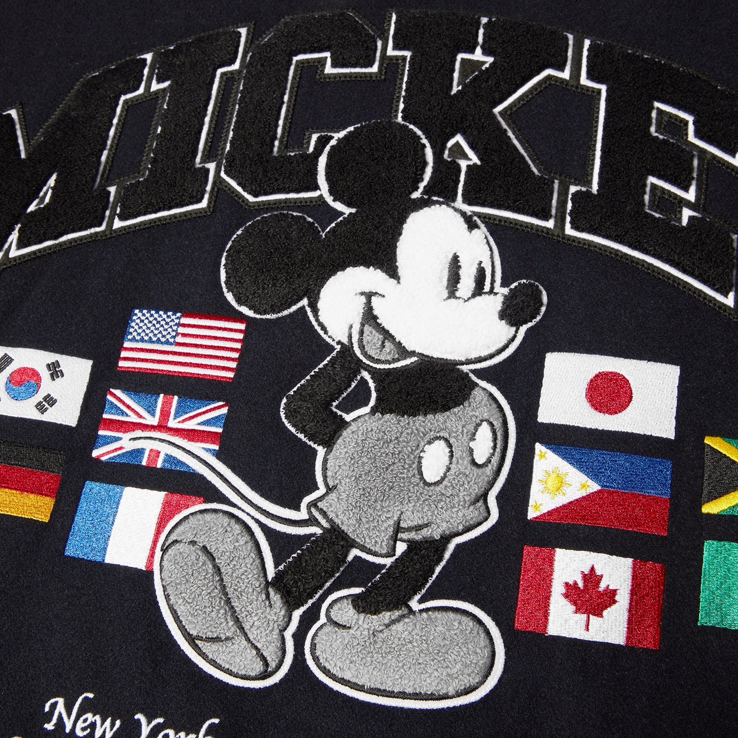 HUF (ハフ) Worldwide JP /JACKETS(ジャケット)/ DISNEY | HUF WORLDWIDE TOUR VARSITY JACKET商品 / NAVY