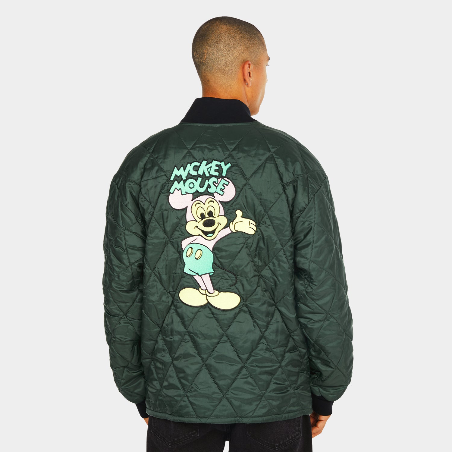 HUF (ハフ) Worldwide JP /JACKETS(ジャケット)/ DISNEY | HUF MICKEY QUILTED WORK JACKET商品 / FOREST GREEN