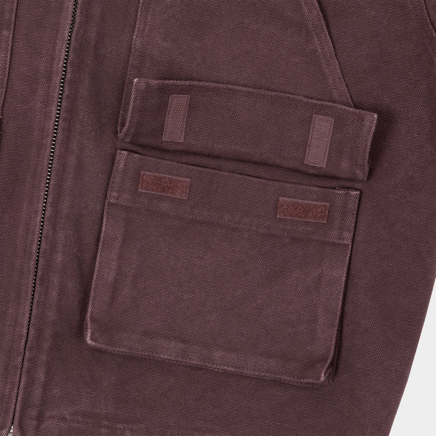 HUF (ハフ) Worldwide JP /JACKETS(ジャケット)/ STRETCH LOGO CANVAS WORK JACKET商品 / DEEP WINE