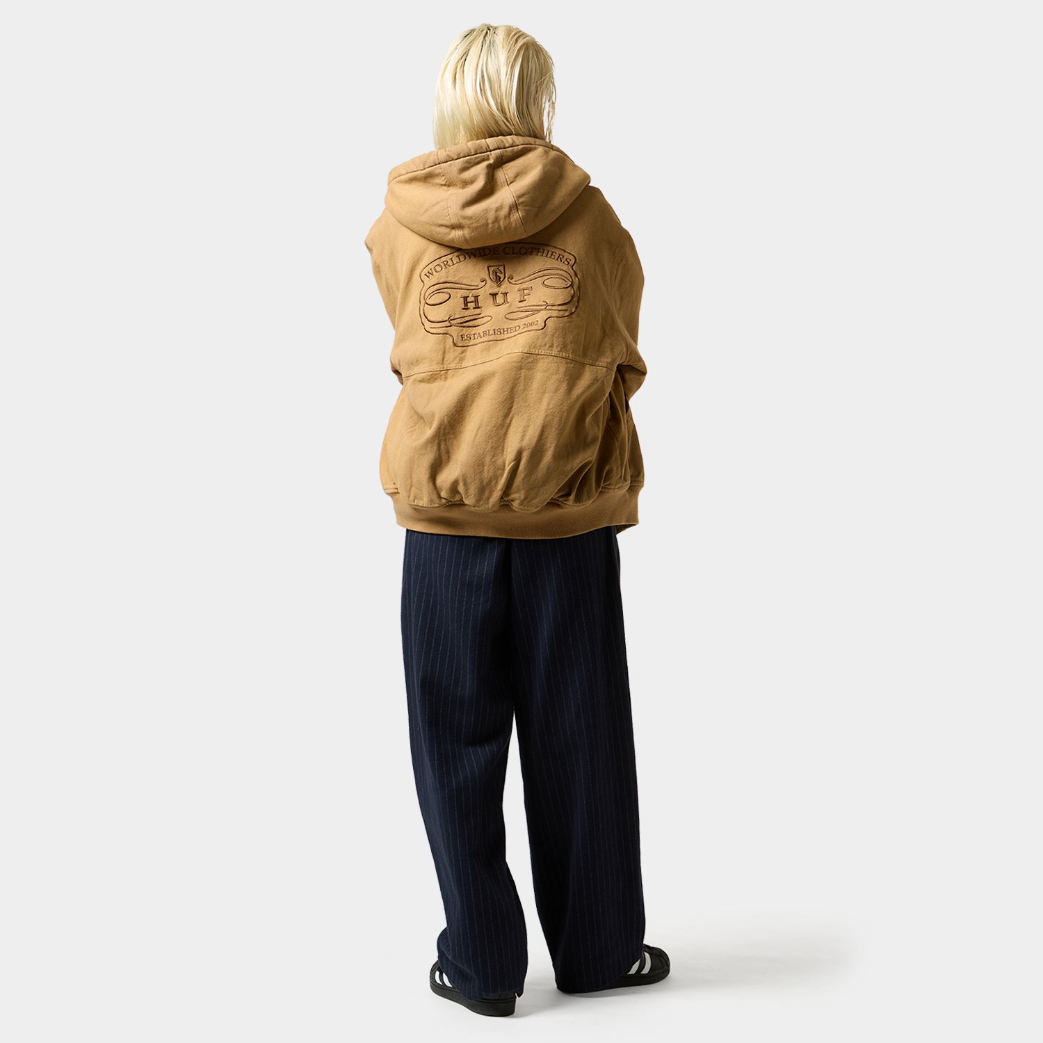 HUF (ハフ) Worldwide JP /JACKETS(ジャケット)/ WORLDWIDE CLOTHIERS HOODED JACKET商品 / BEIGE