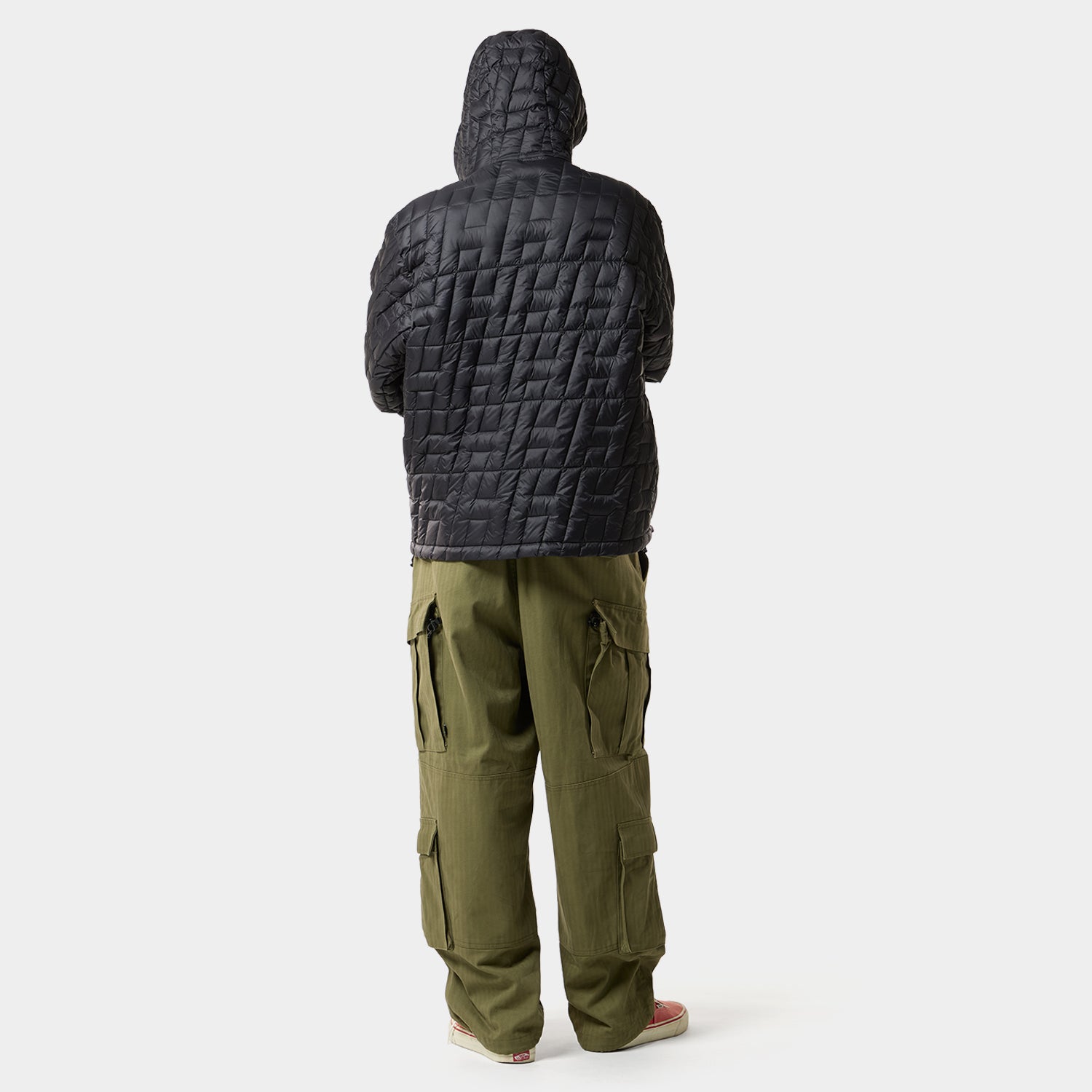 HUF (ハフ) Worldwide JP /JACKETS(ジャケット)/ HUF X TAION CASCADE PACKABLE HOODED DOWN JACKET商品 / BLACK