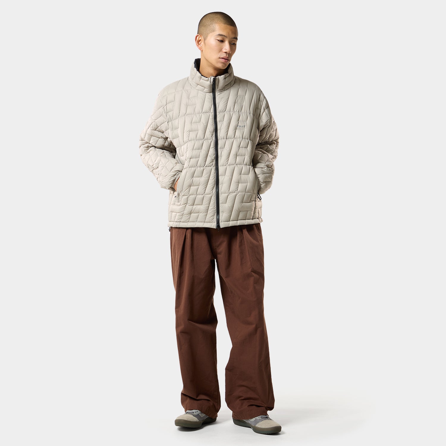 HUF (ハフ) Worldwide JP /JACKETS(ジャケット)/ HUF X TAION CASCADE PACKABLE DOWN JACKET商品 / STONE