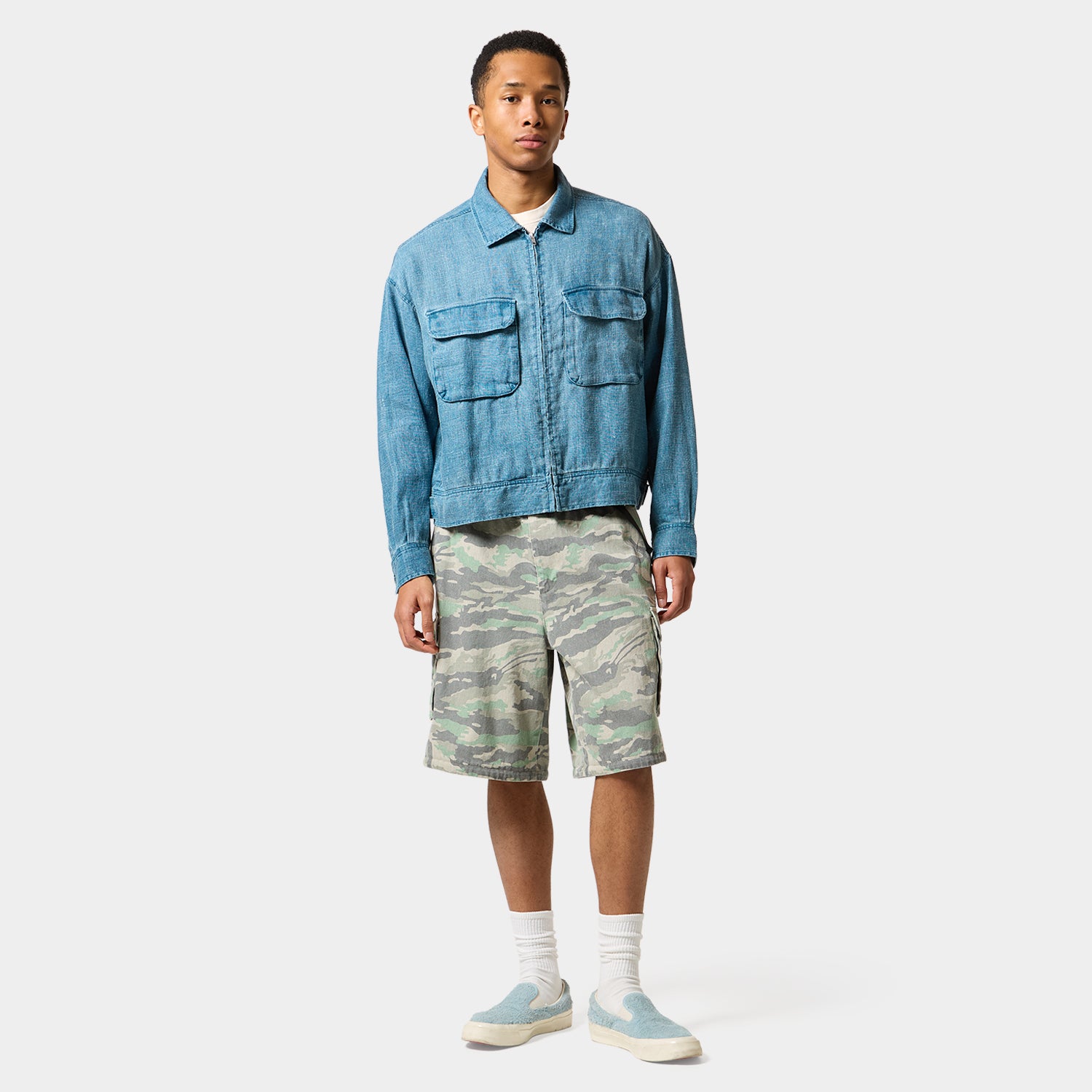 HUF (ハフ) Worldwide JP /JACKETS(ジャケット)/ huf CO-OP WADING ZIP JACKET商品 / NAVY
