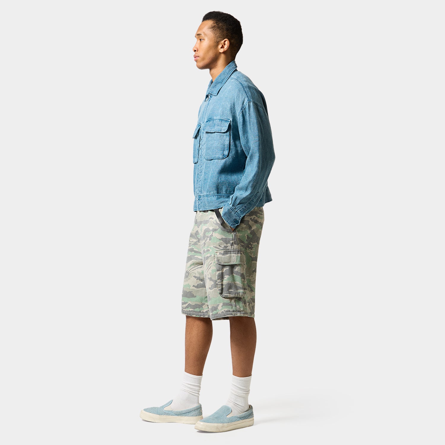 HUF (ハフ) Worldwide JP /JACKETS(ジャケット)/ huf CO-OP WADING ZIP JACKET商品 / NAVY