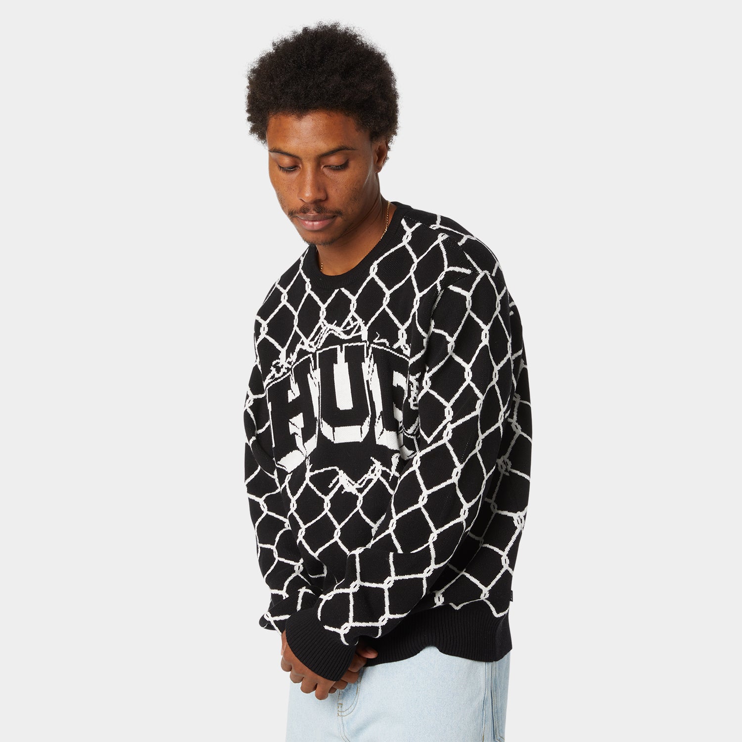 HUF (ハフ) Worldwide JP /KNITS & SWEATERS(ニット&セーター)/ BREAKTHROUGH CREWNECK SWEATER商品 / BISON