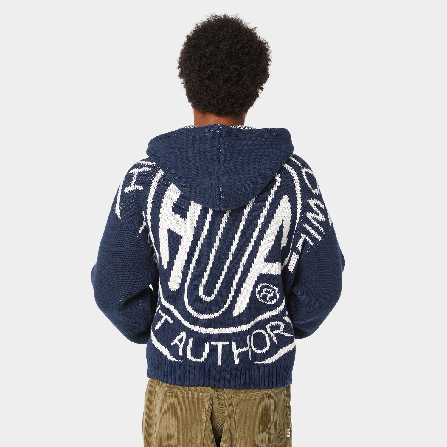 HUF (ハフ) Worldwide JP /KNITS & SWEATERS(ニット&セーター)/ TOKEN ZIP HOODED SWEATER商品 / NAVY