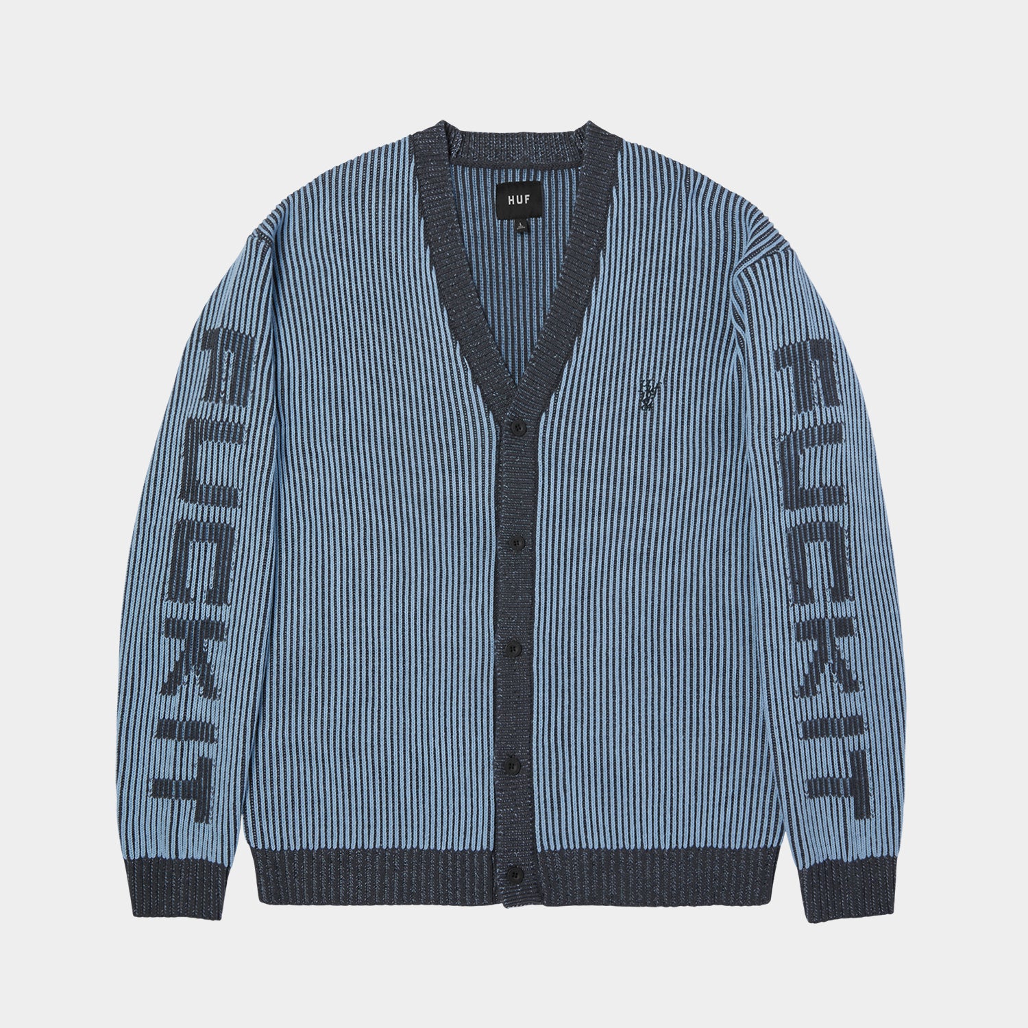 HUF (ハフ) Worldwide JP /KNITS & SWEATERS(ニット&セーター)/ REPEATER CARDIGAN商品 / WASHED BLUE