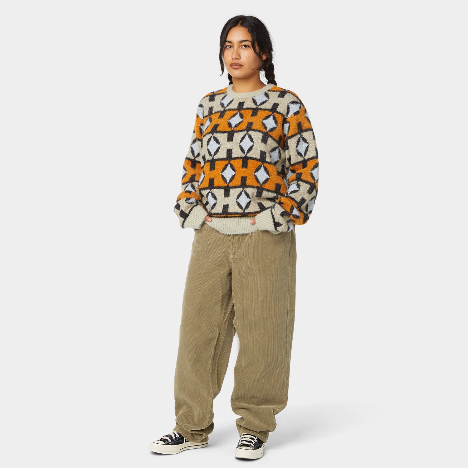 HUF (ハフ) Worldwide JP /KNITS & SWEATERS(ニット&セーター)/ SPACE AGE CREWNECK SWEATER商品 / PINE