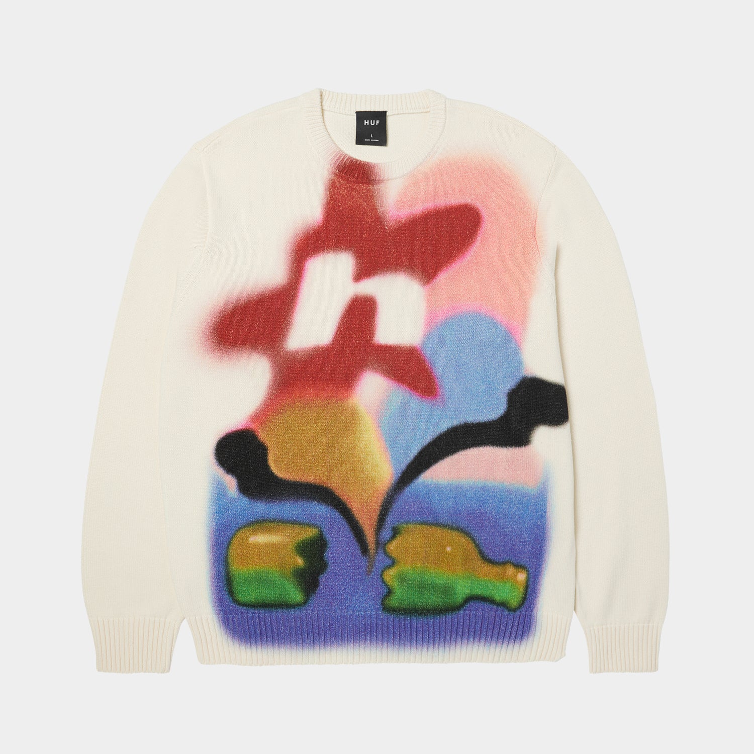 HUF (ハフ) Worldwide JP /KNITS & SWEATERS(ニット&セーター)/ SOFT FOCUS CREWNECK SWEATER商品 / MULTI